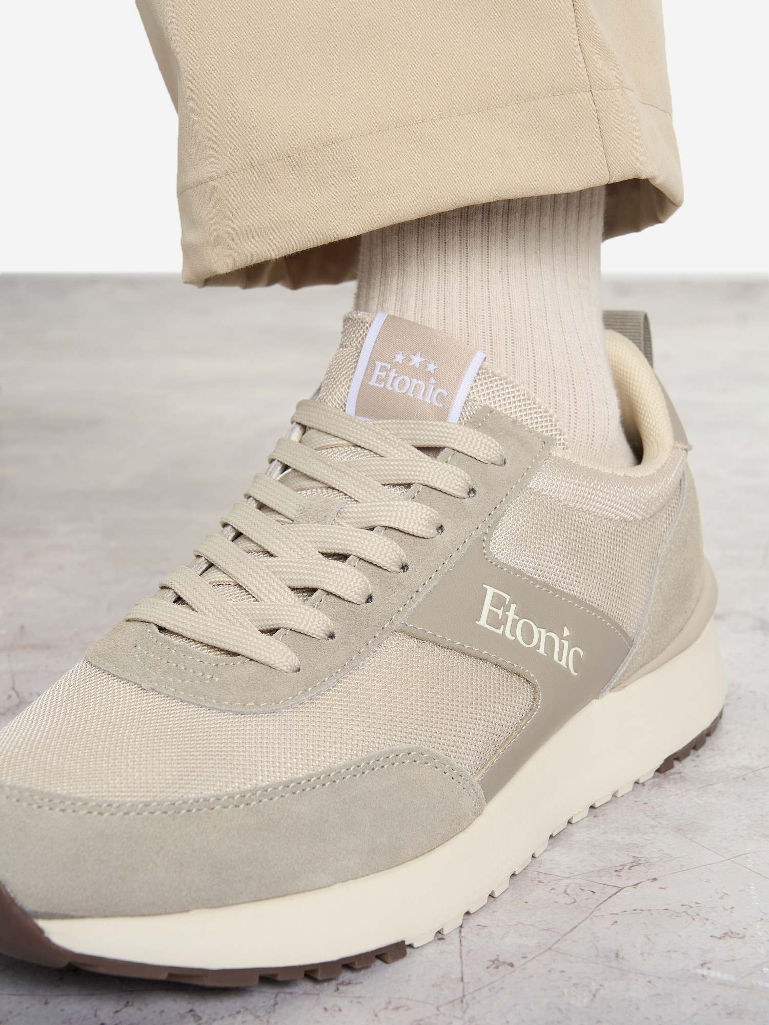 фото Кроссовки мужские etonic new dorun, бежевый