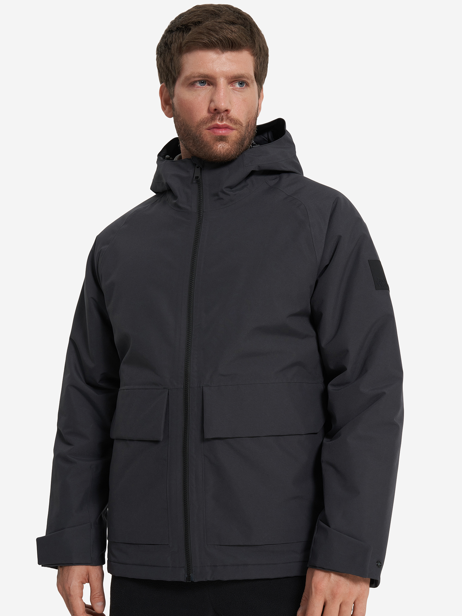 фото Куртка утепленная мужская jack wolfskin tempeltor, серый