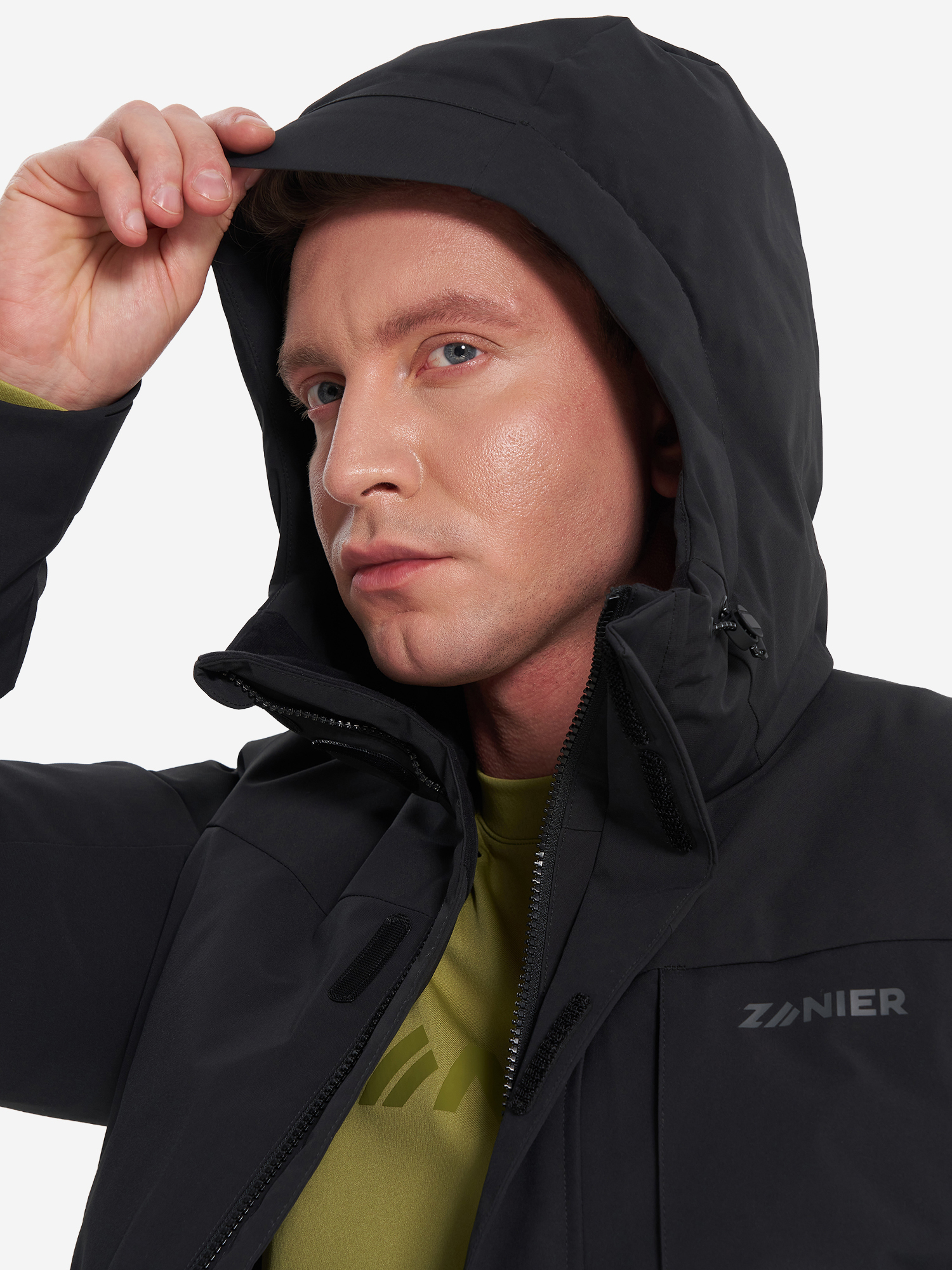 фото Пуховик мужской zanier, черный