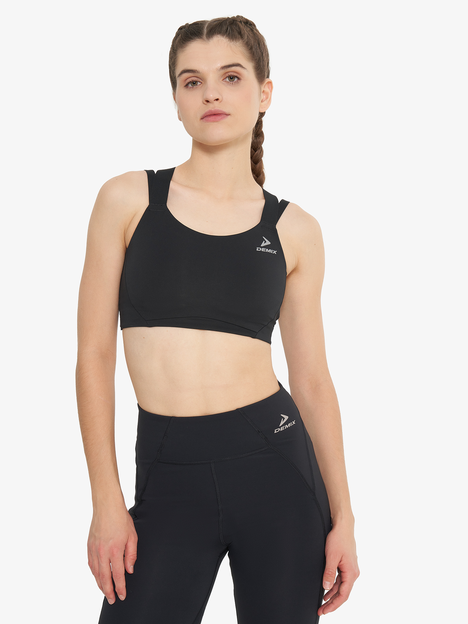 фото Топ бра спортивный demix musefit gym scuba, черный