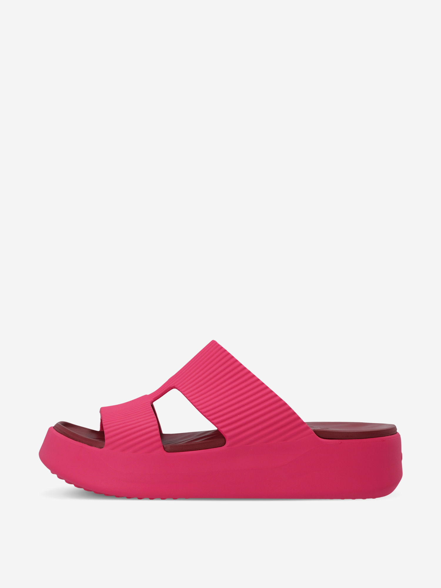 фото Шлепанцы женские crocs getaway groove platform hstrap, розовый