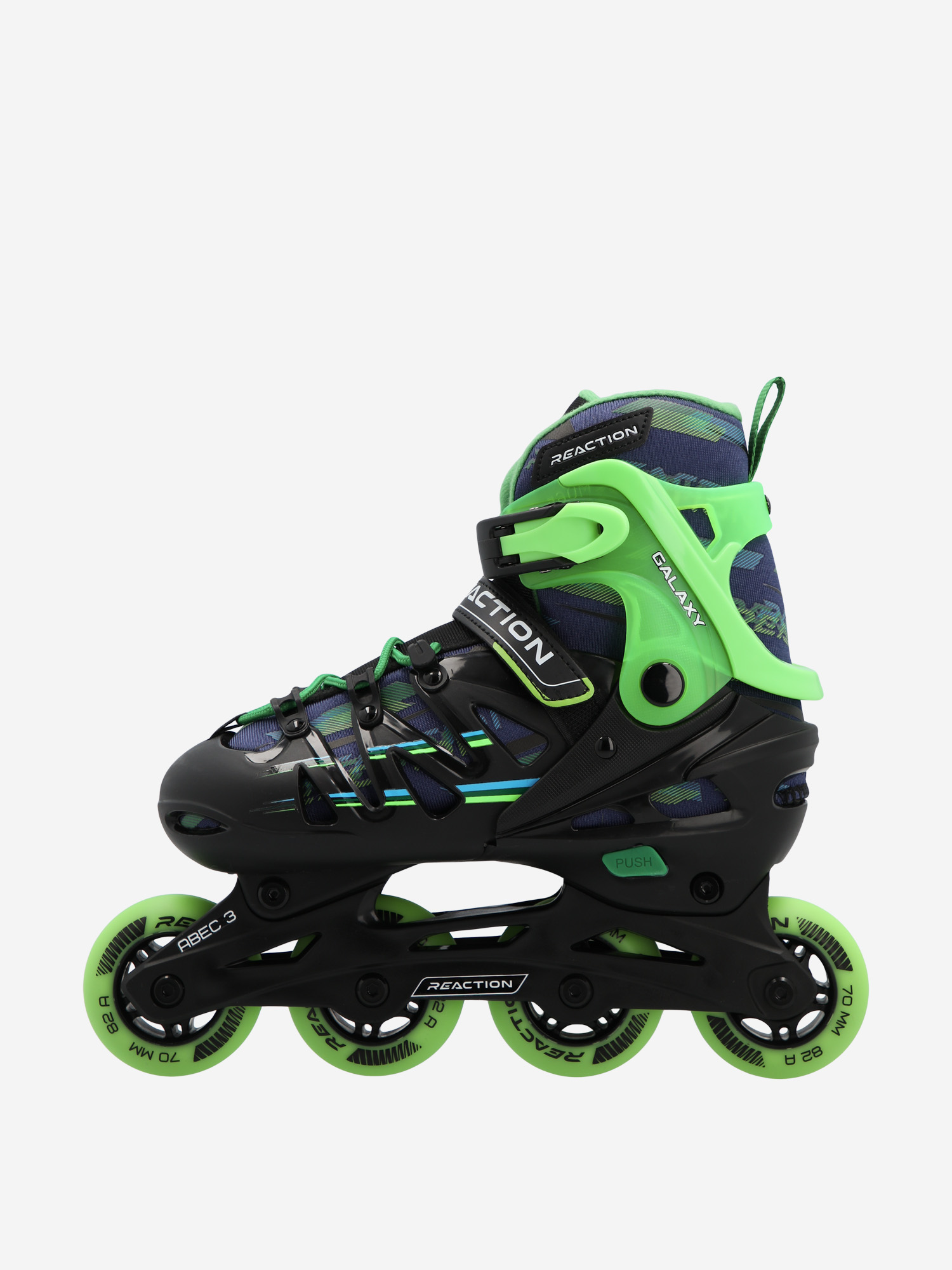 Роликовые коньки детские раздвижные Reaction Galaxy, Черный
Роликовые коньки детские раздвижные Reaction Galaxy, Черный