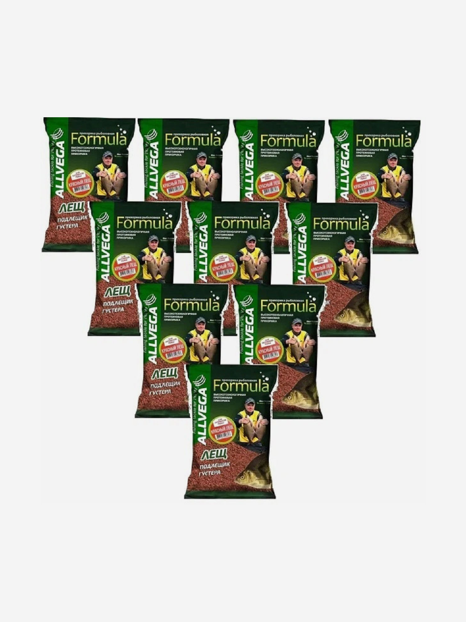 Прикормка натуральная ALLVEGA "Formula Red Bream" 0,9кг (КРАСНЫЙ ЛЕЩ) 10 пакетов по 0,9 кг., Красный
Прикормка натуральная ALLVEGA "Formula Red Bream" 0,9кг (КРАСНЫЙ ЛЕЩ) 10 пакетов по 0,9 кг., Красный