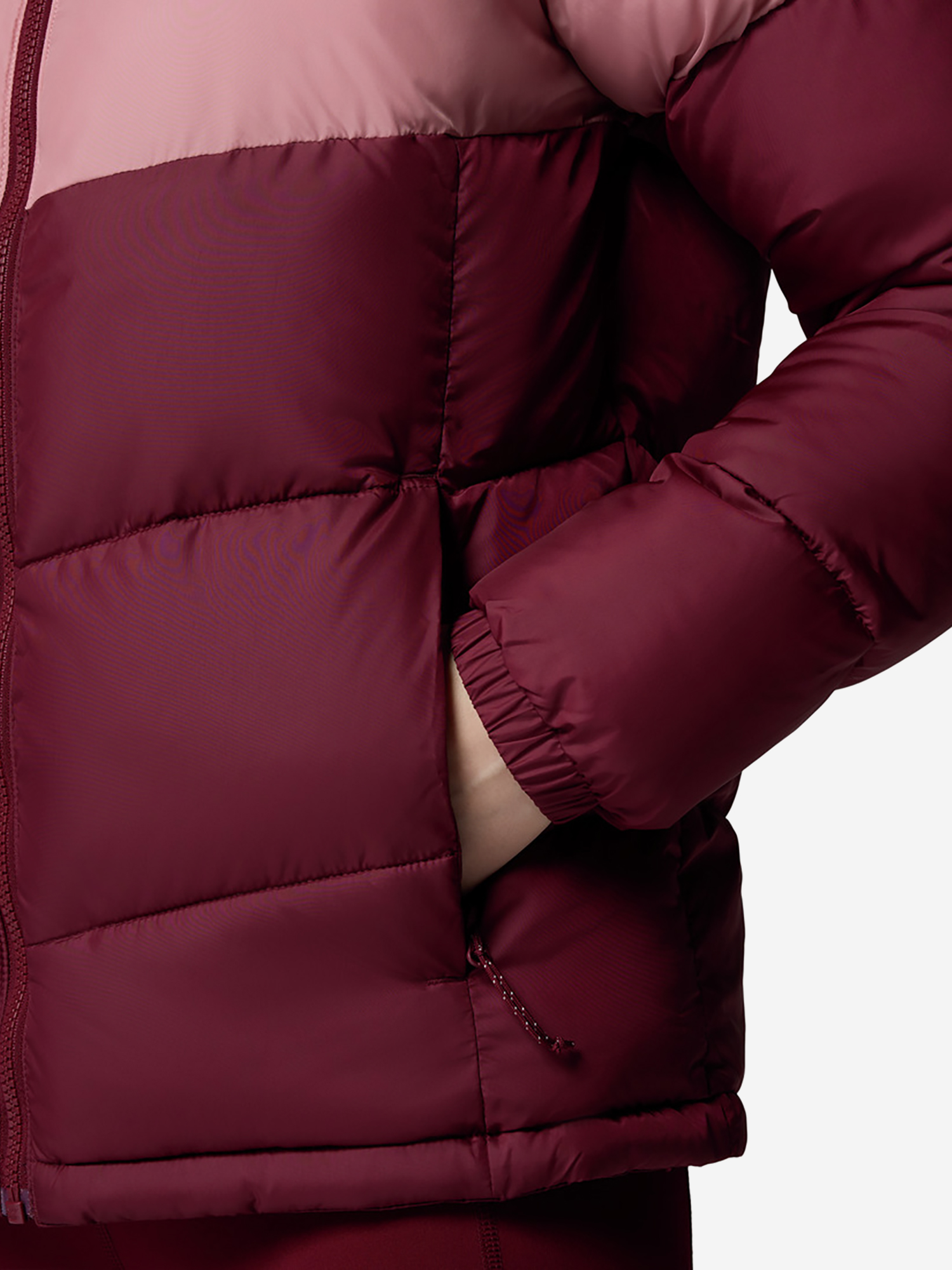 фото Куртка утепленная женская columbia puffect ii colorblock jacket, красный