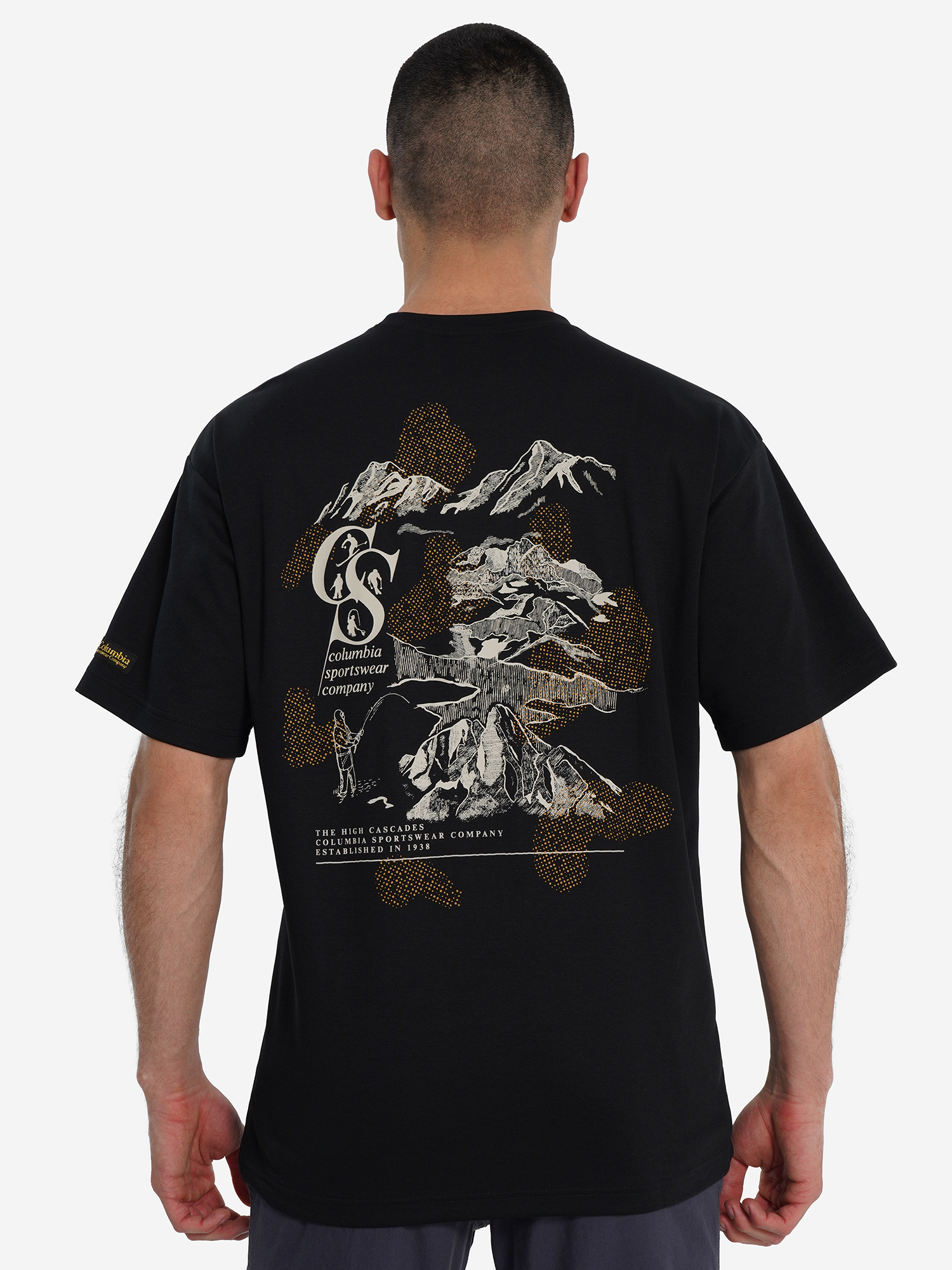 фото Футболка мужская columbia csc heritage graphic tee, черный