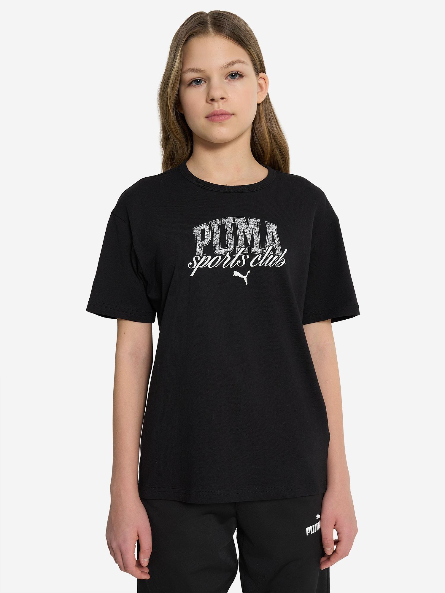 фото Футболка для девочек puma classic, черный