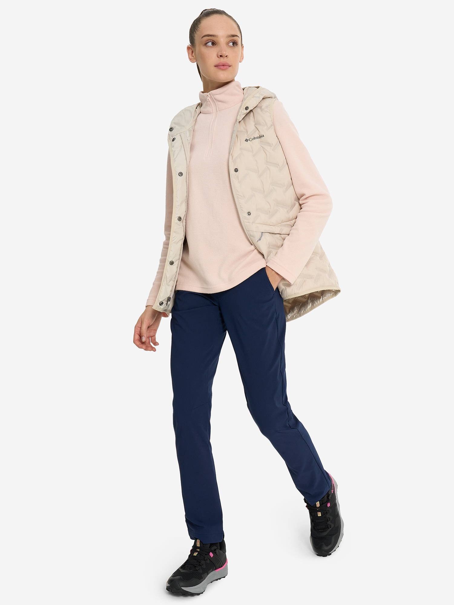 фото Брюки софтшелл женские columbia back beauty 2.0 softshell pant, синий
