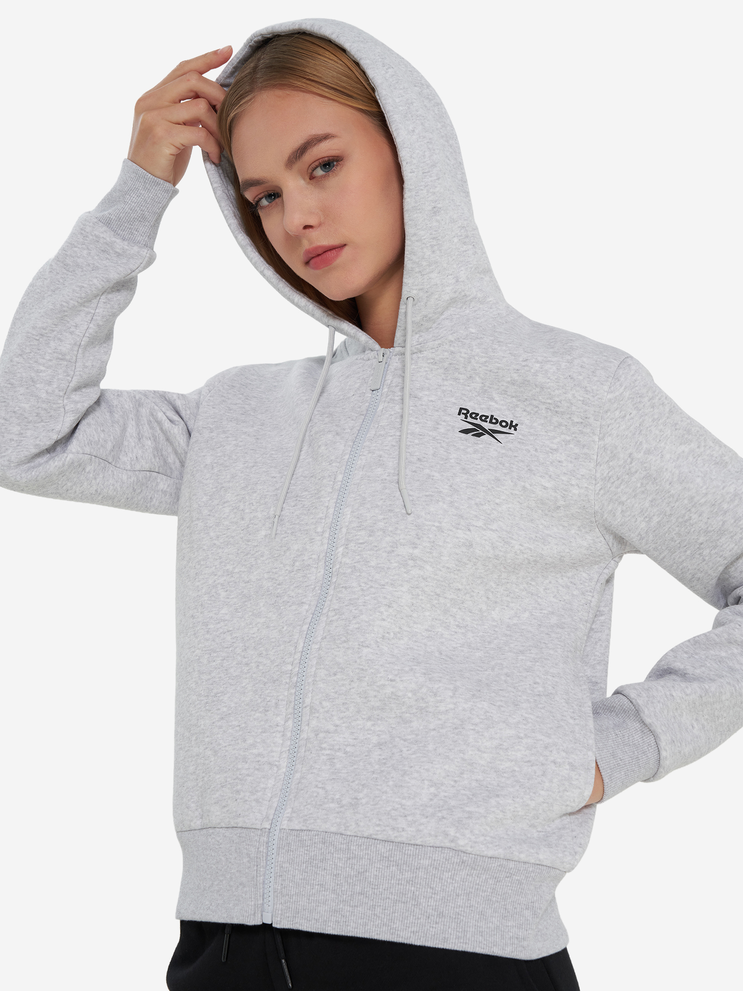 фото Толстовка женская reebok viola, серый