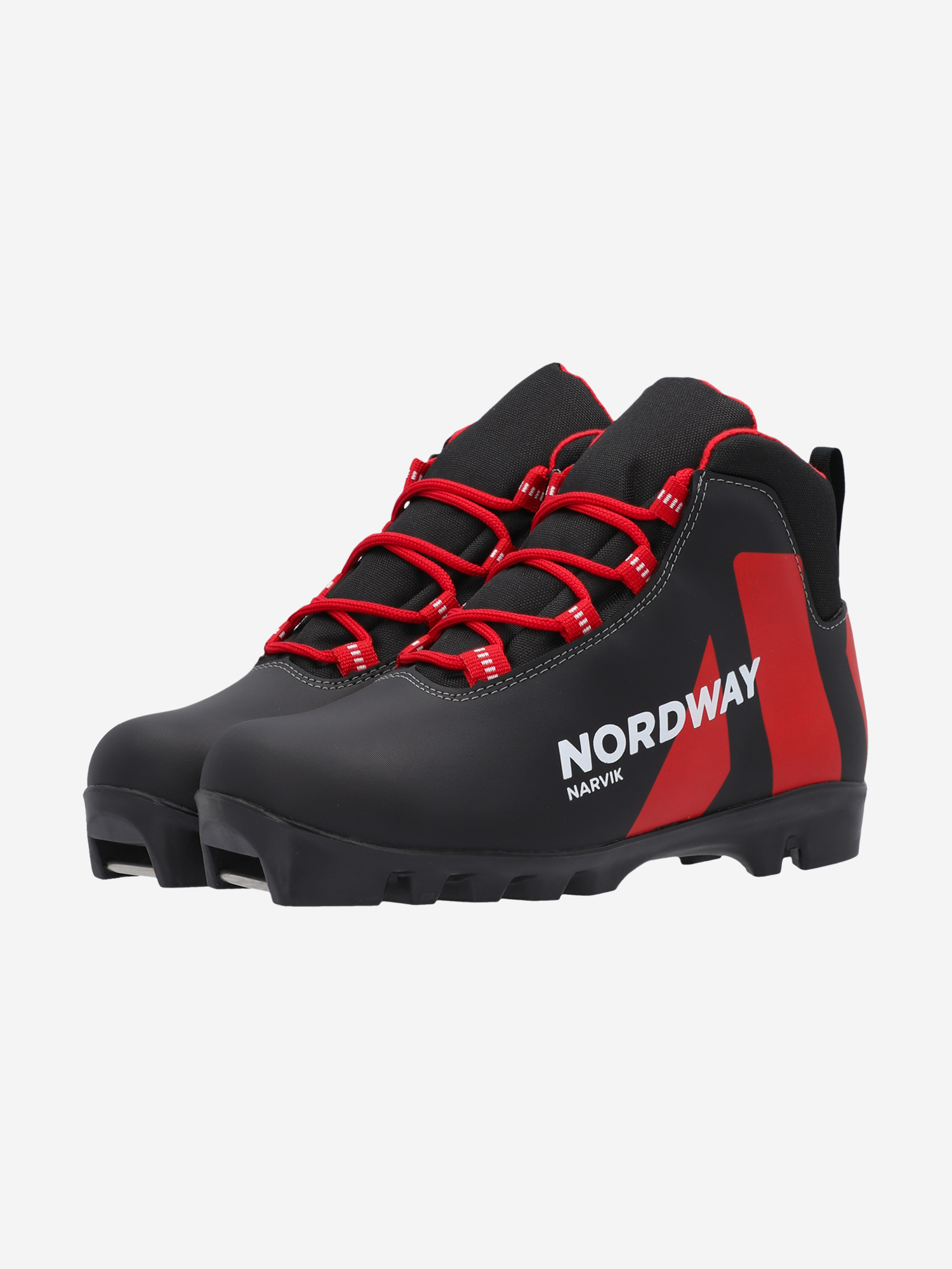 фото Ботинки для беговых лыж детские nordway narvik nnn, черный