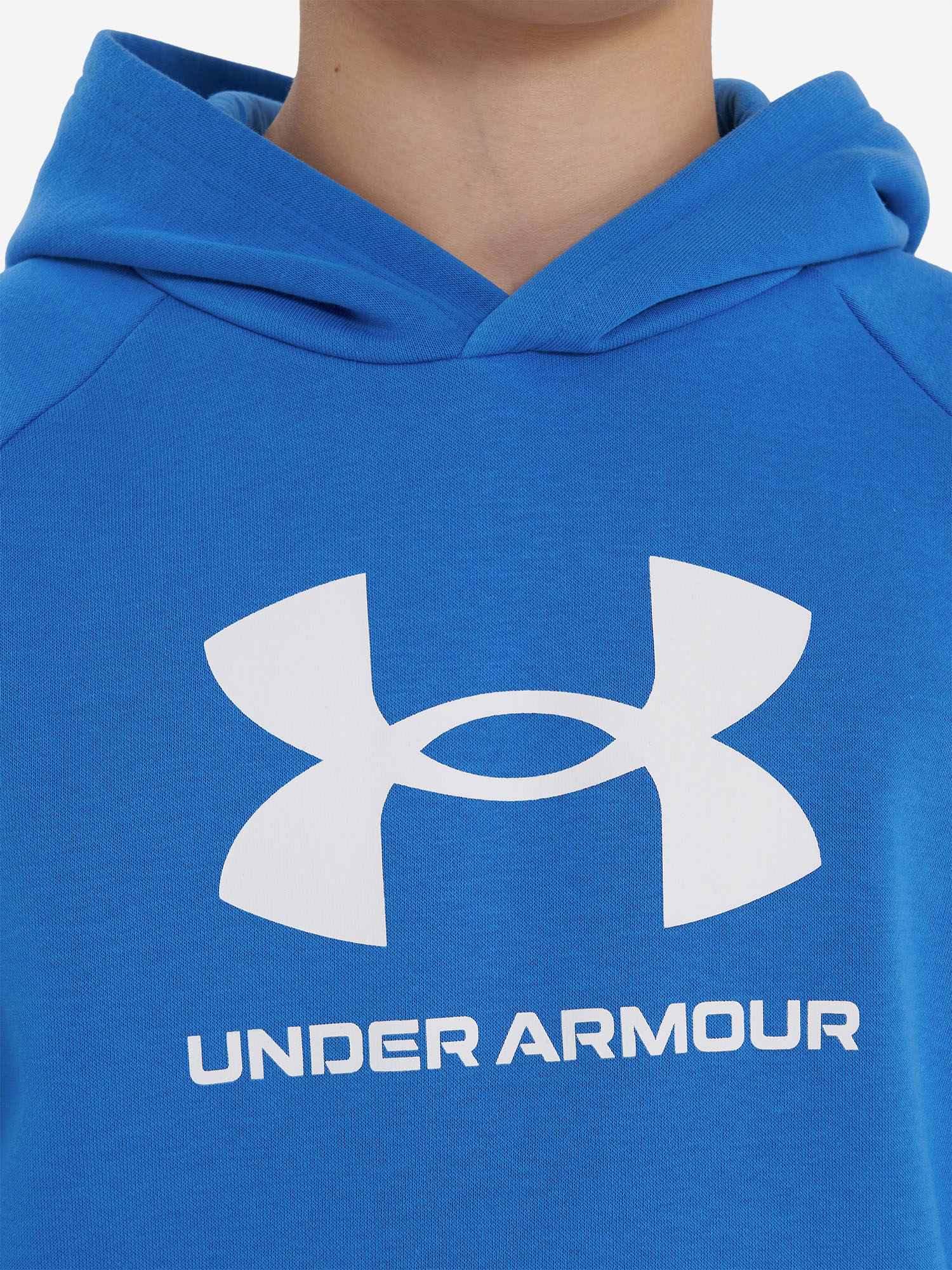 фото Худи для мальчиков under armour rival fleece, синий