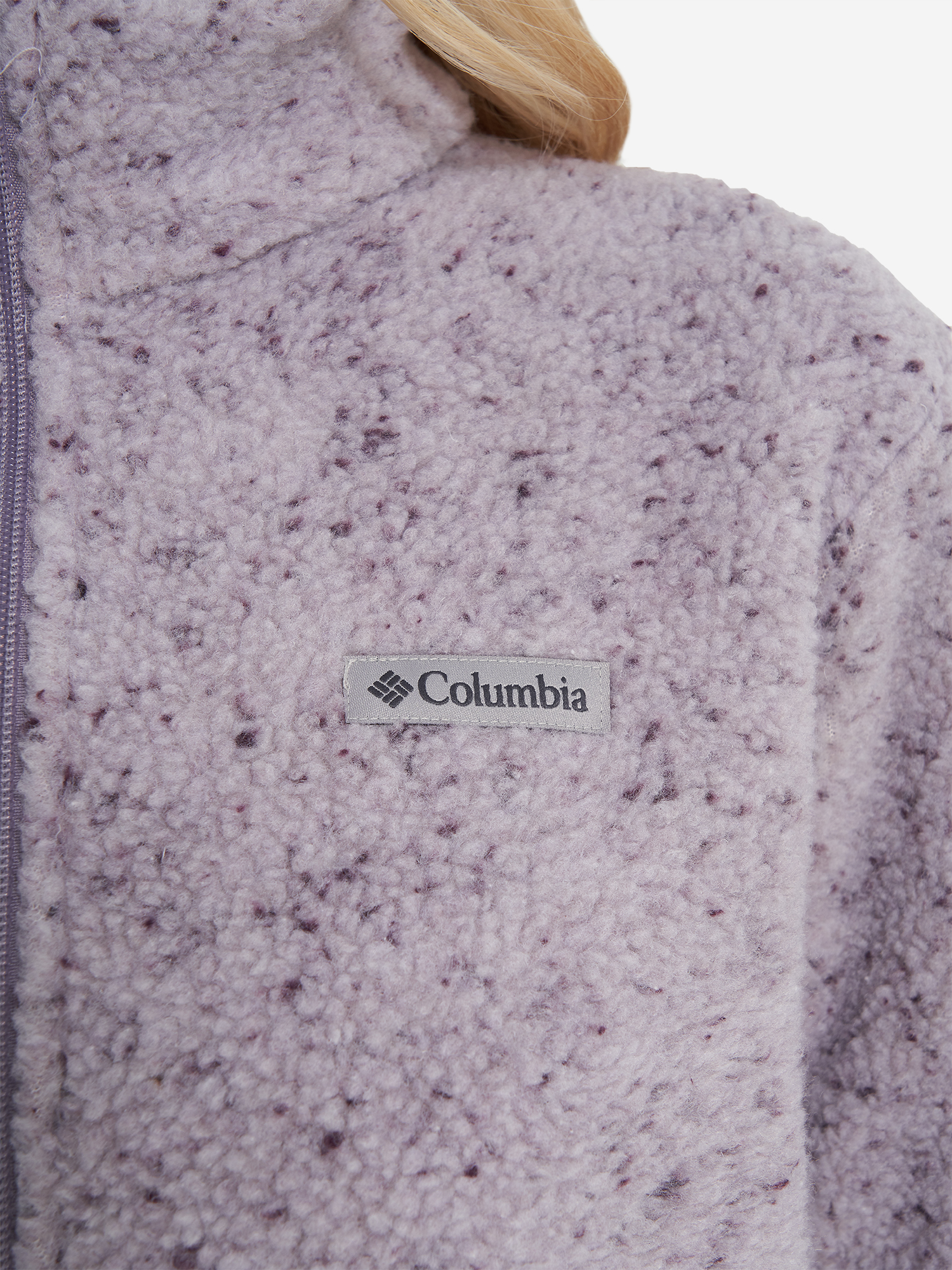 фото Толстовка женская columbia stellar path fleece full zip, фиолетовый