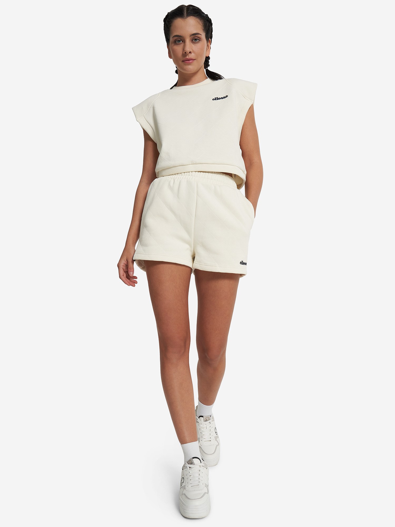 фото Шорты женские ellesse pannaco, бежевый