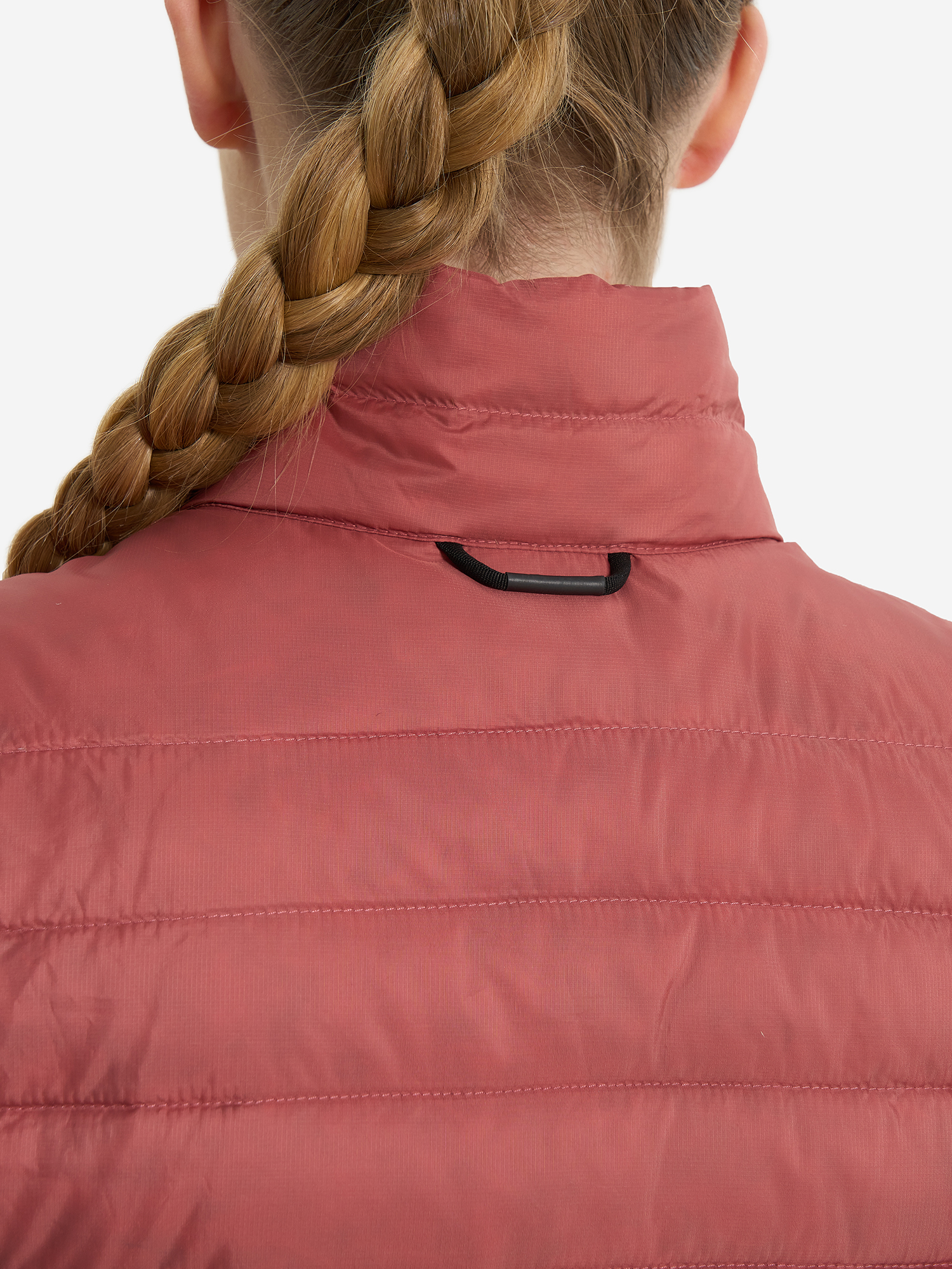 фото Жилет пуховый женский jack wolfskin pilvi, красный