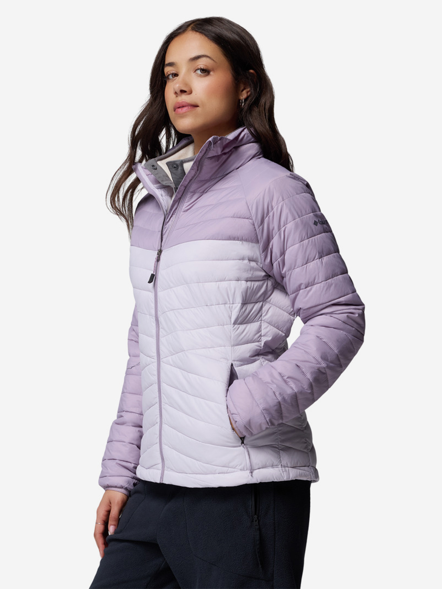 фото Куртка утепленная женская columbia powder pass jacket, розовый