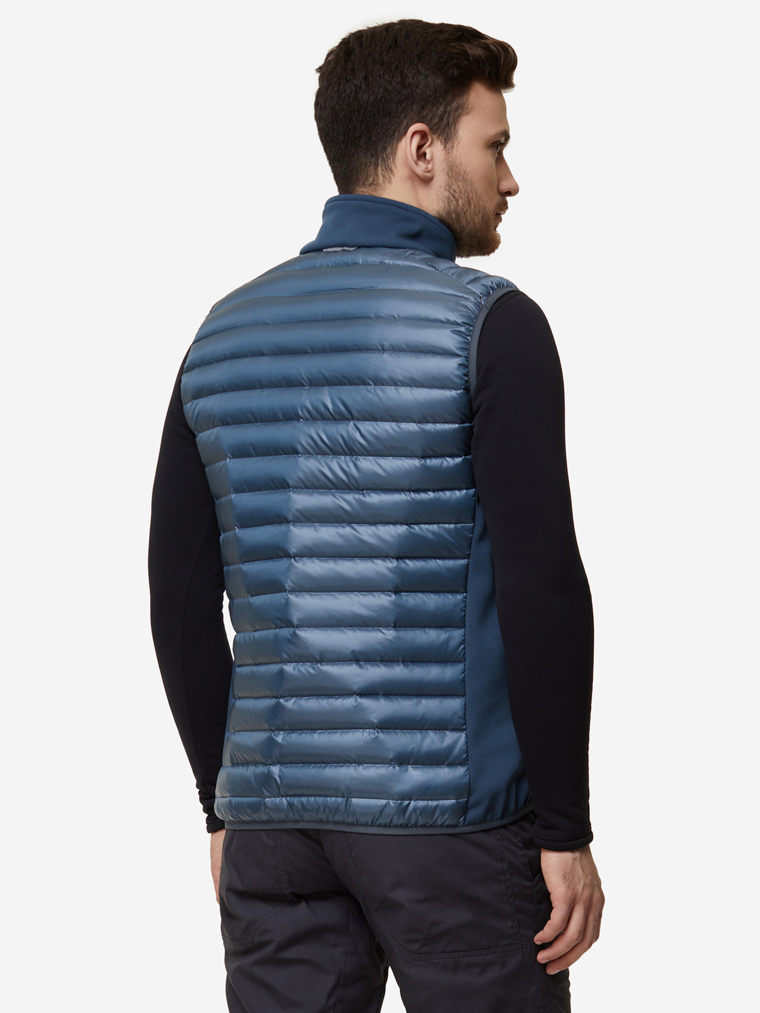 фото Жилет пуховый мужской bask chamonix light vest, синий