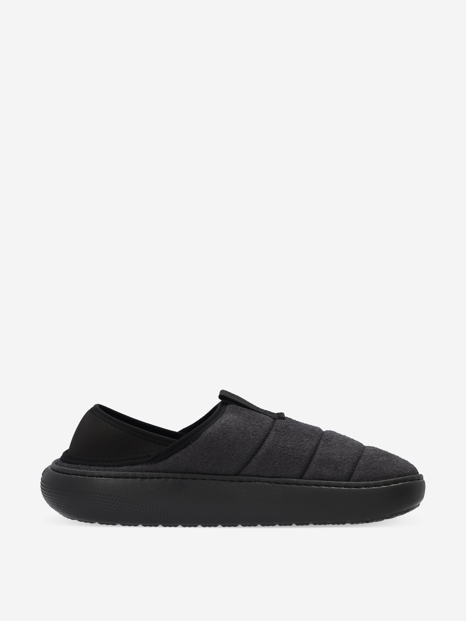 фото Слипоны утепленные мужские crocs classic sueded moc, черный