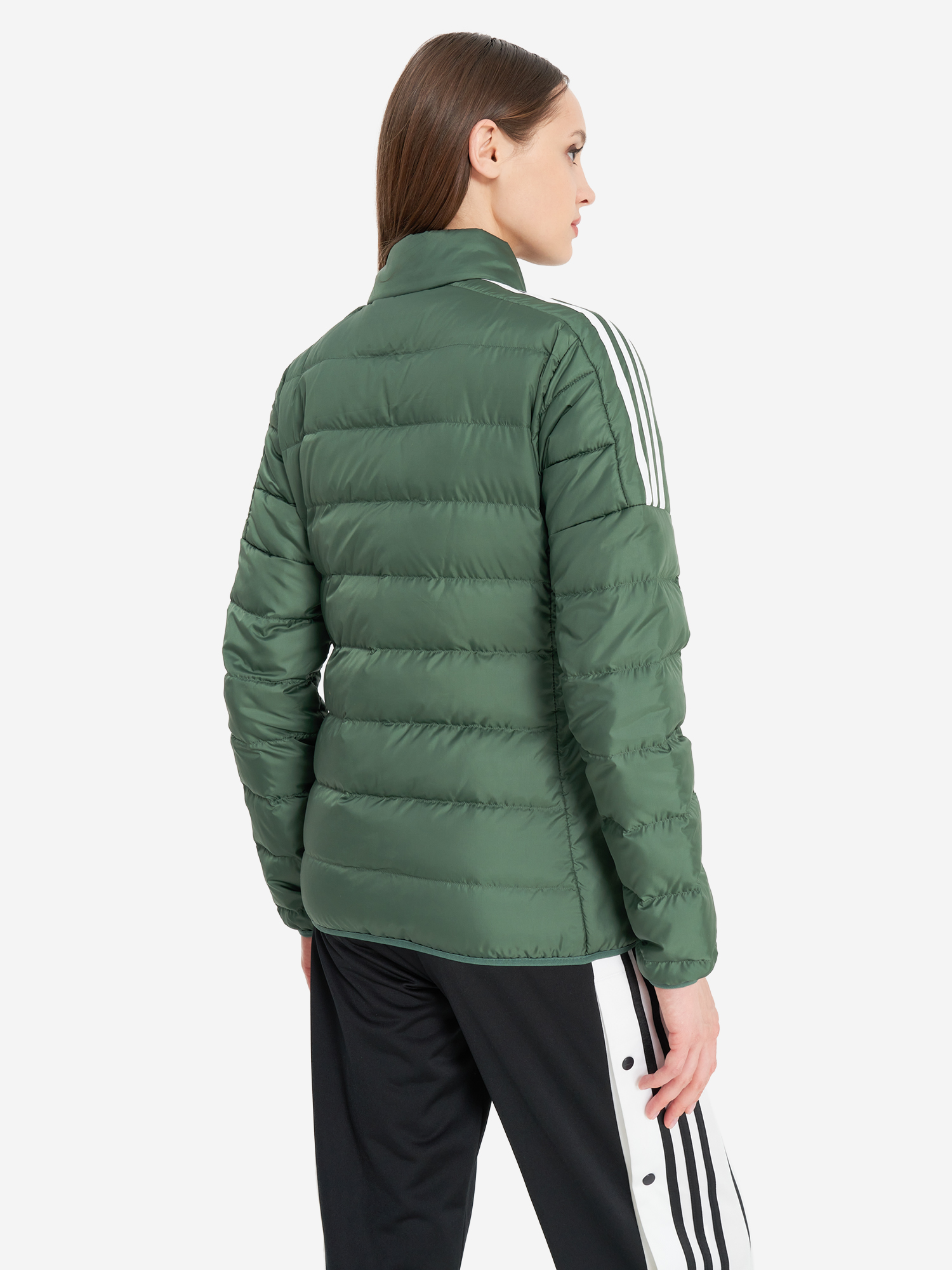 фото Пуховик женский adidas, зеленый