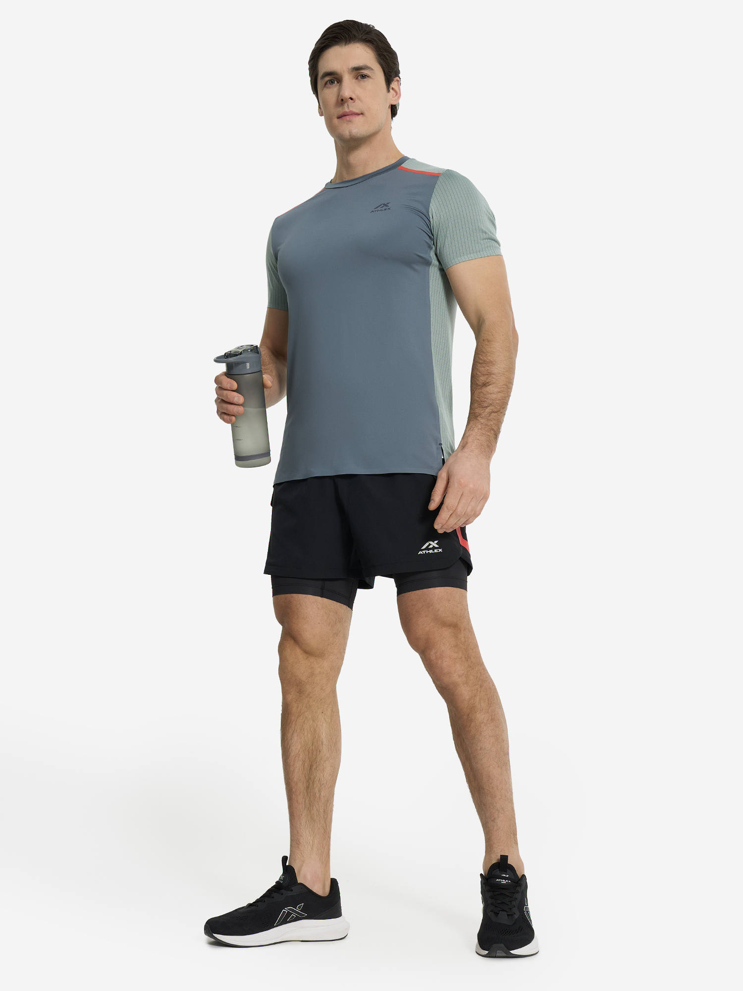 фото Футболка мужская athlex, зеленый
