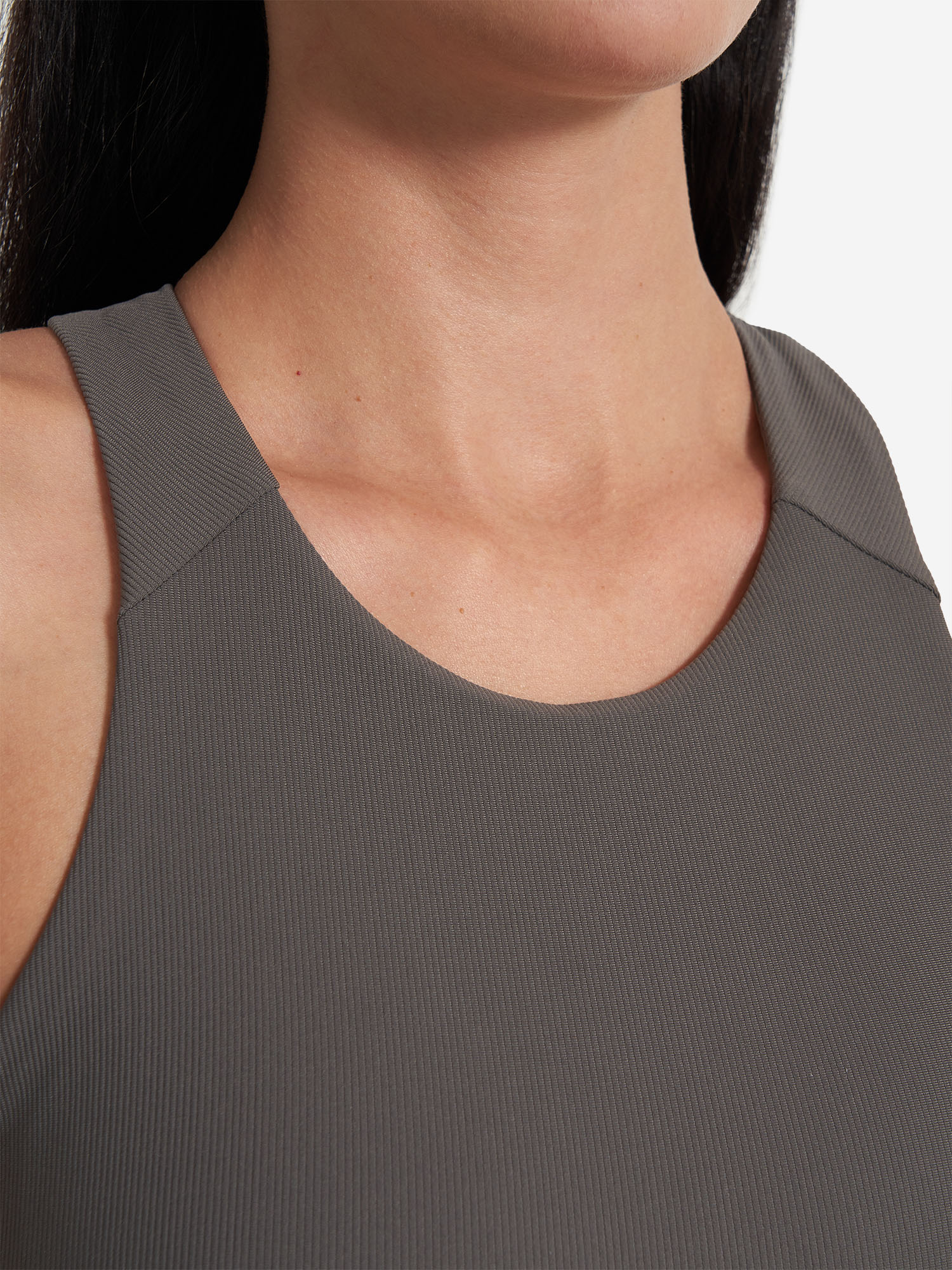 фото Топ бра спортивный demix highflow yoga longline, серый