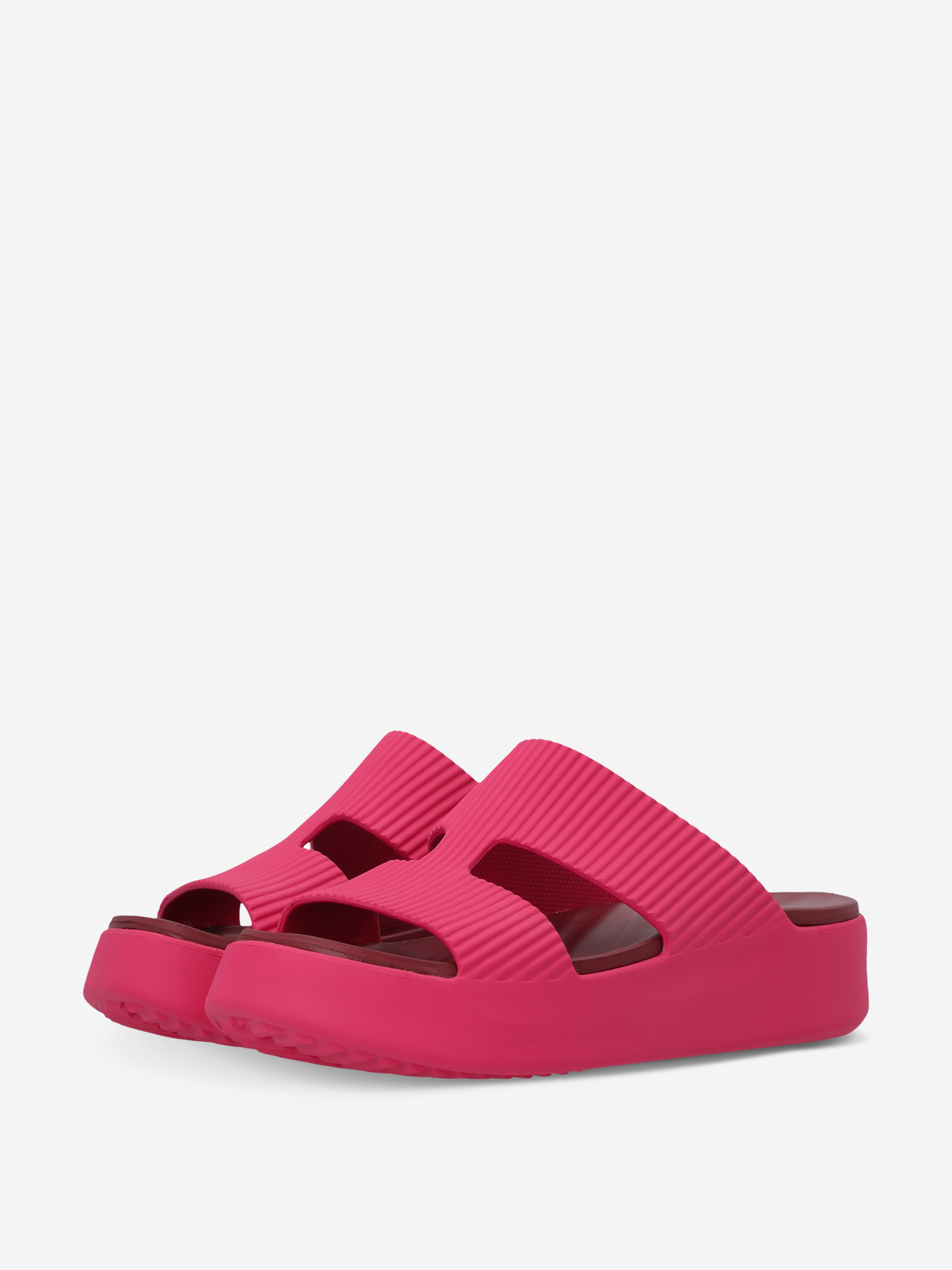 фото Шлепанцы женские crocs getaway groove platform hstrap, розовый