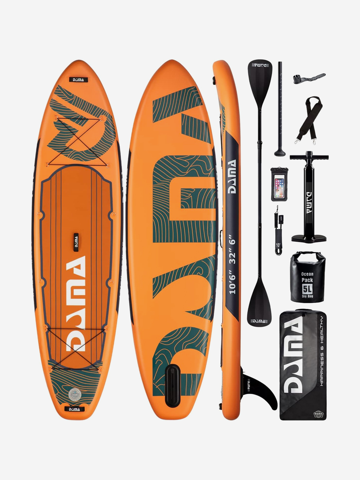 Надувная SUP-доска DAMA ADVENTURE SERIES, 10'6" 320*81*15 см сапборд, Оранжевый
Надувная SUP-доска DAMA ADVENTURE SERIES, 10'6" 320*81*15 см сапборд, Оранжевый
