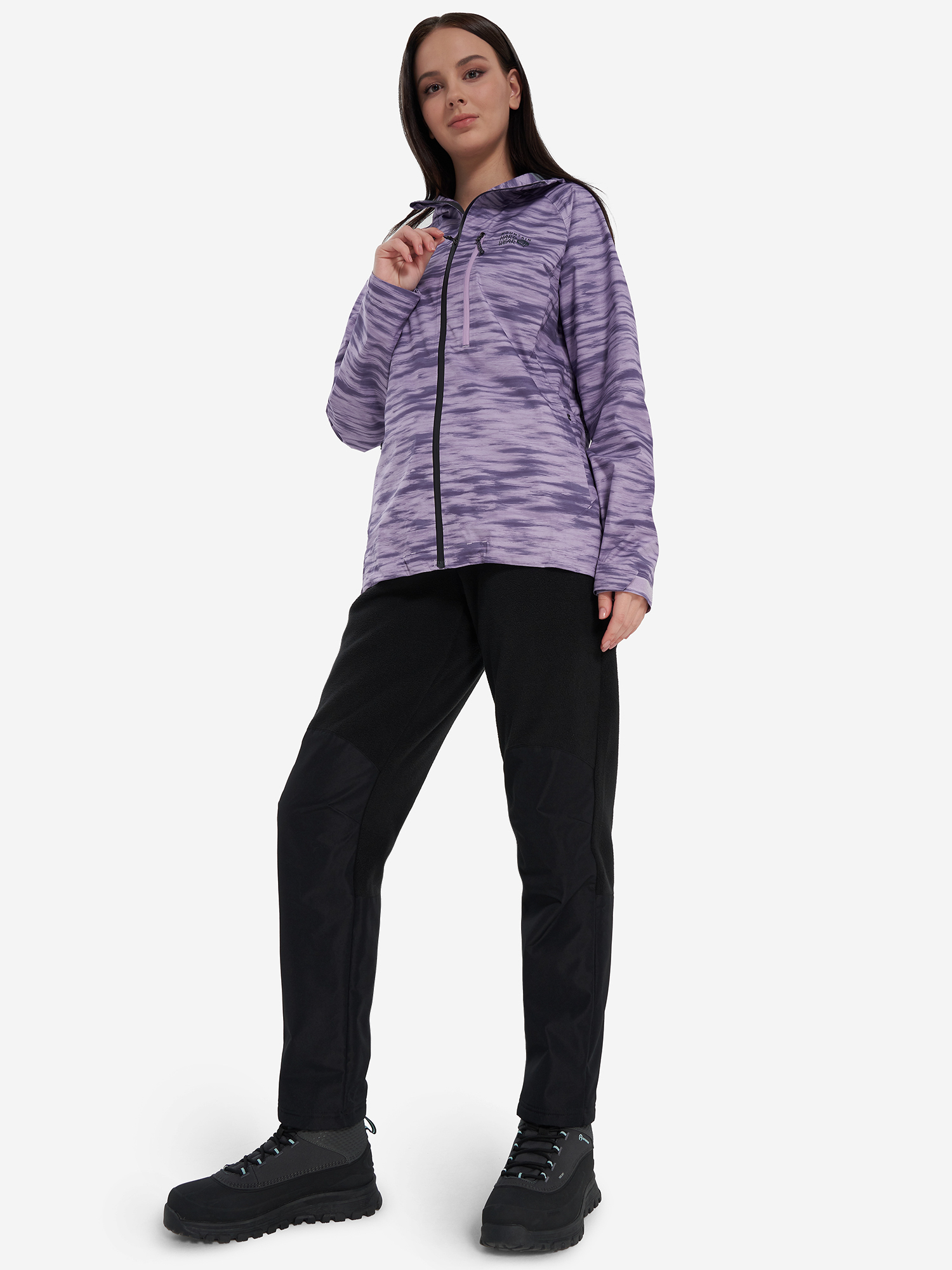 фото Ветровка женская mountain hardwear stretch ozonic jacket, фиолетовый