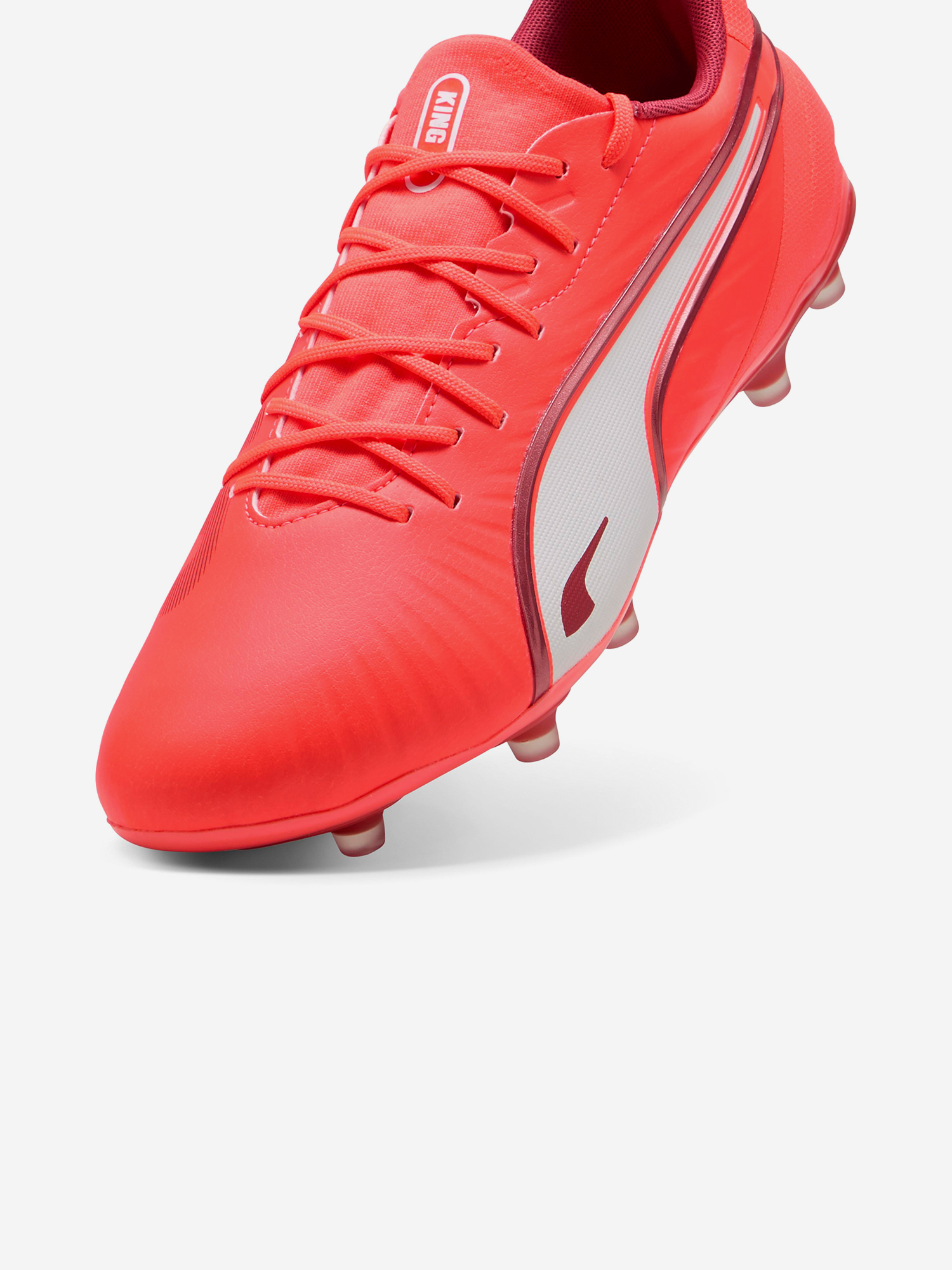 фото Бутсы мужские puma king match fg/ag, красный