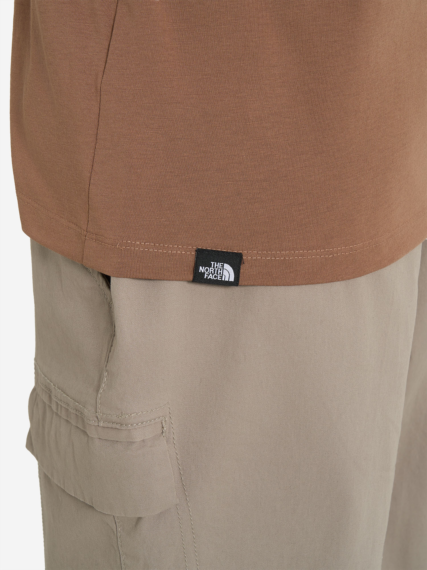 фото Футболка женская the north face easy, коричневый