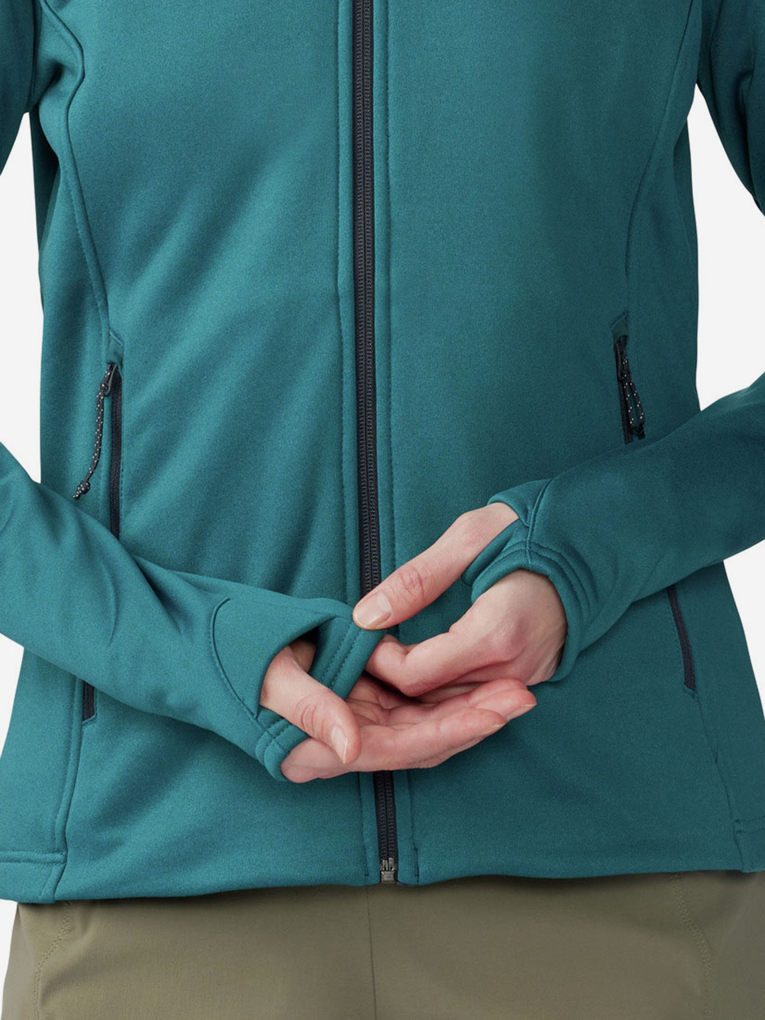 фото Толстовка женская mountain hardwear sendura, голубой