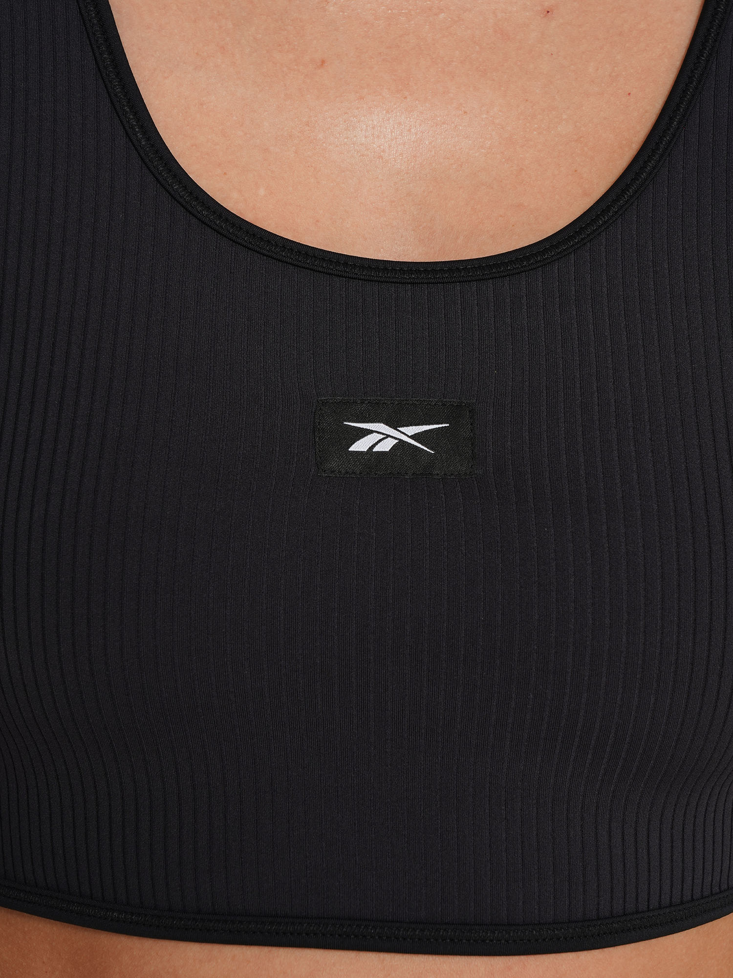 фото Топ бра спортивный reebok rib multi-way, черный
