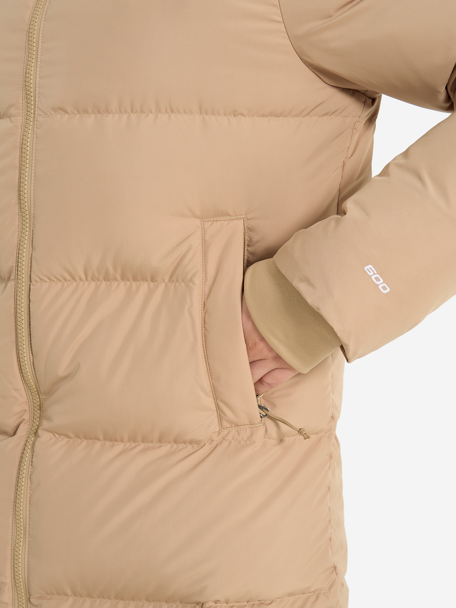 фото Пуховик женский the north face triple c, бежевый