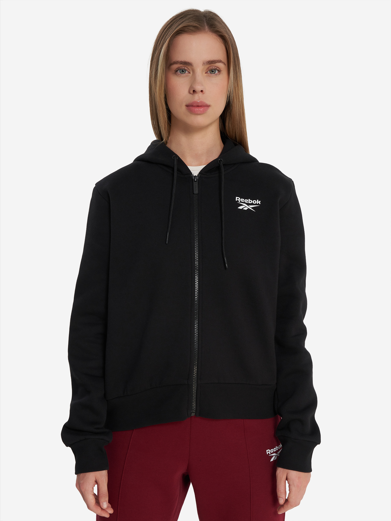фото Толстовка женская reebok viola, черный
