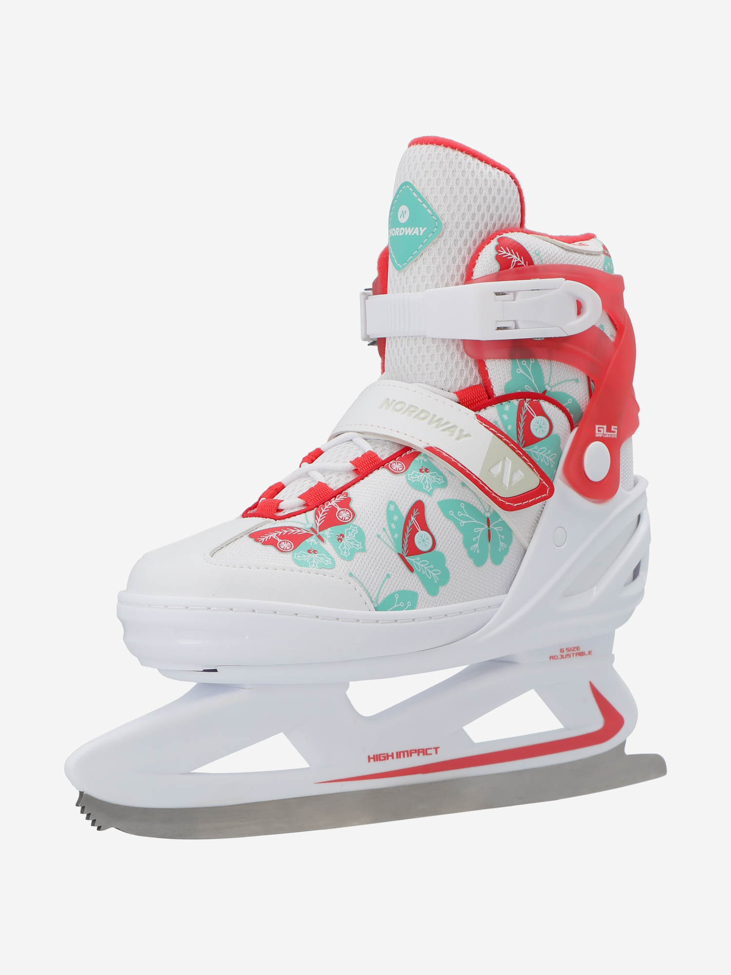 фото Коньки детские раздвижные nordway slide, белый