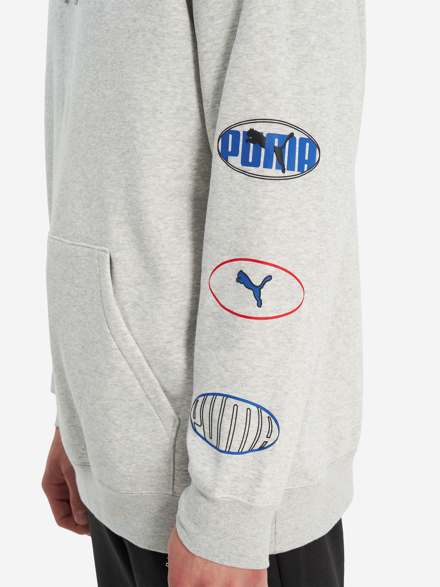 фото Худи мужское puma ess logo lab execution, серый