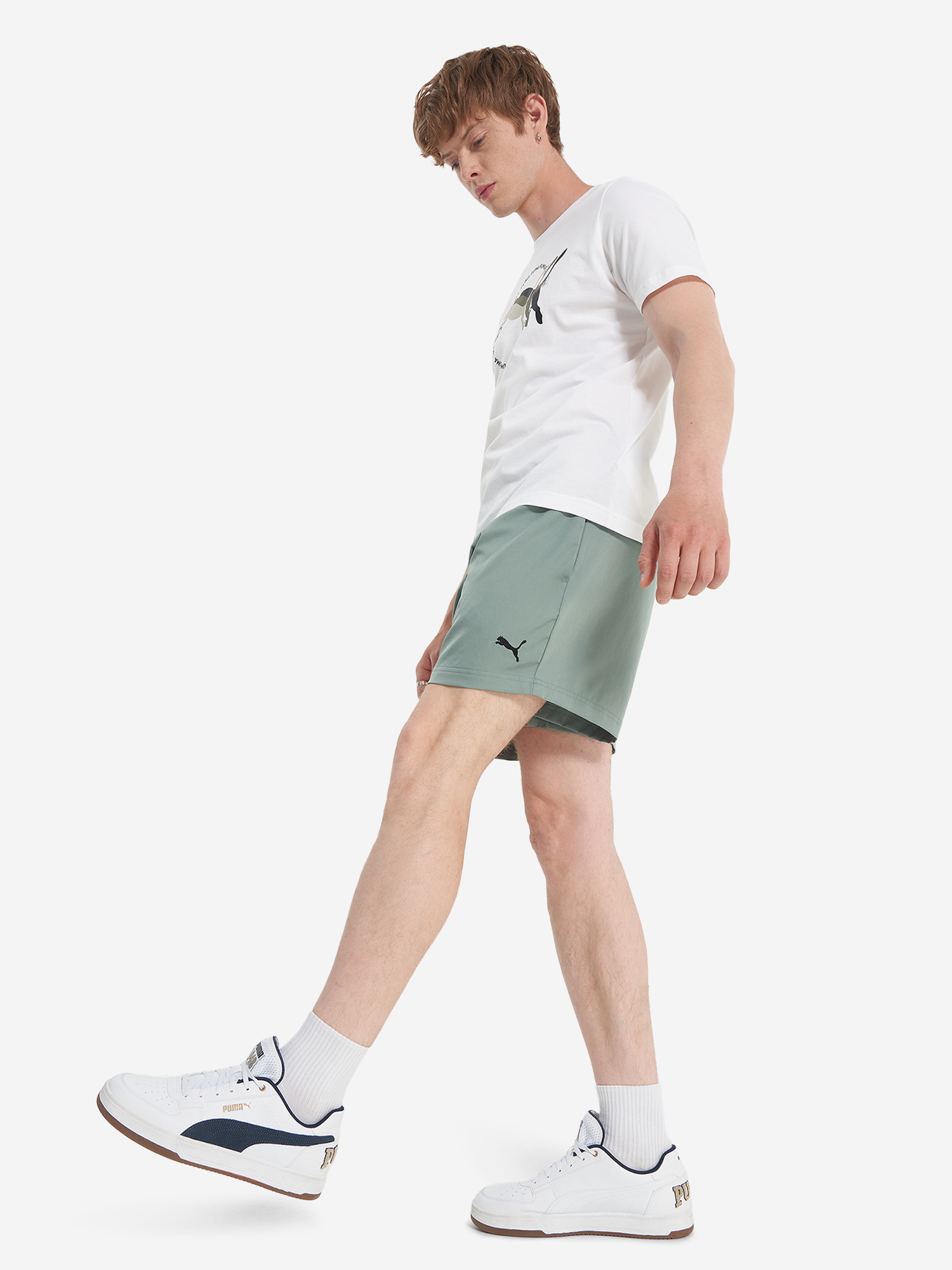 фото Шорты мужские puma, зеленый