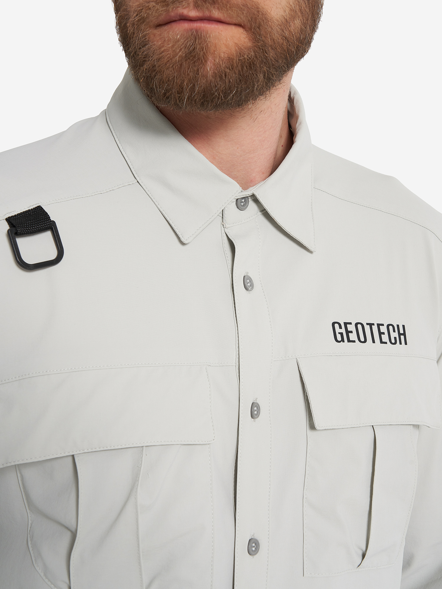 фото Рубашка мужская geotech, серый