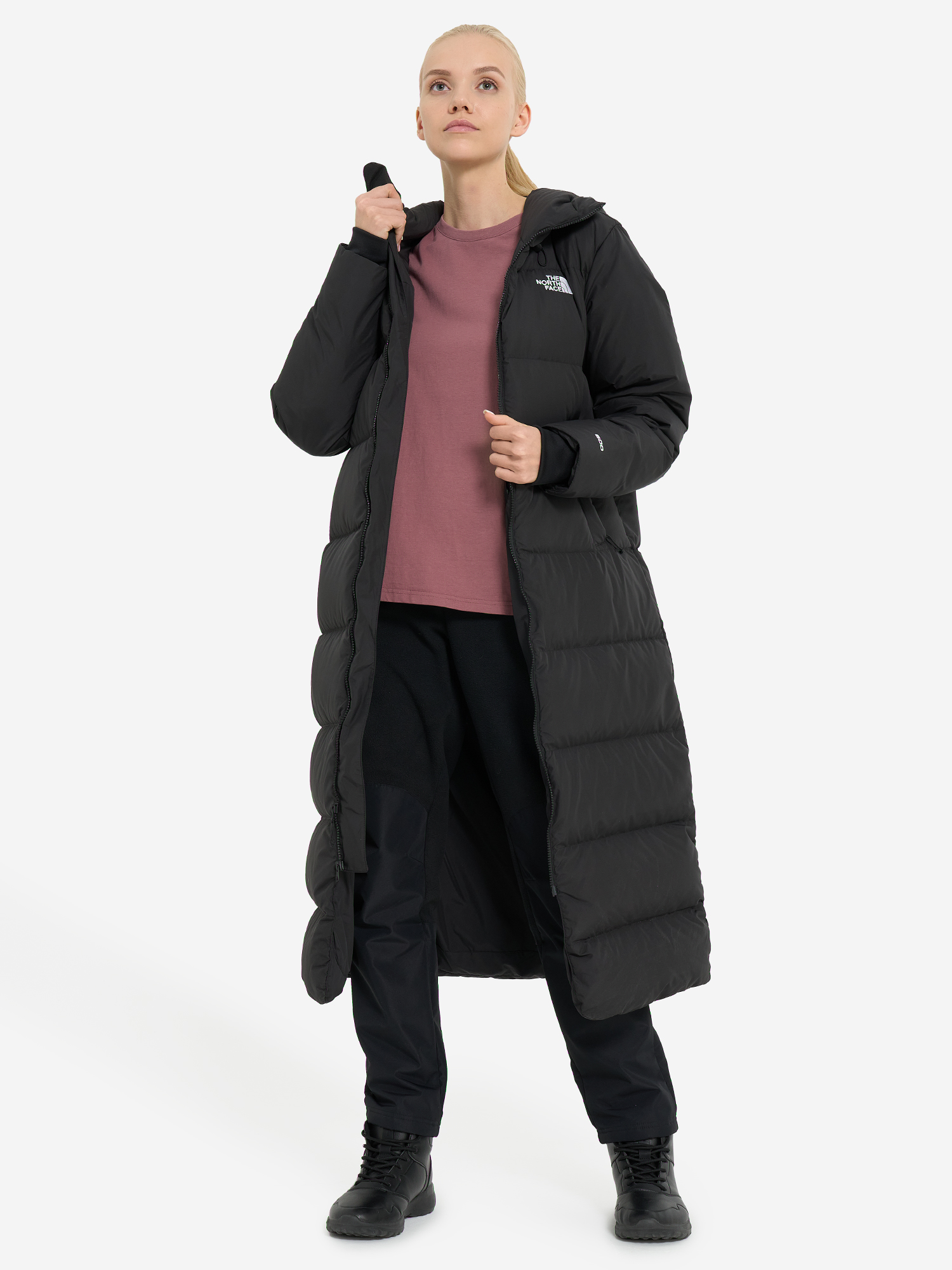 фото Пуховик женский the north face triple c, черный
