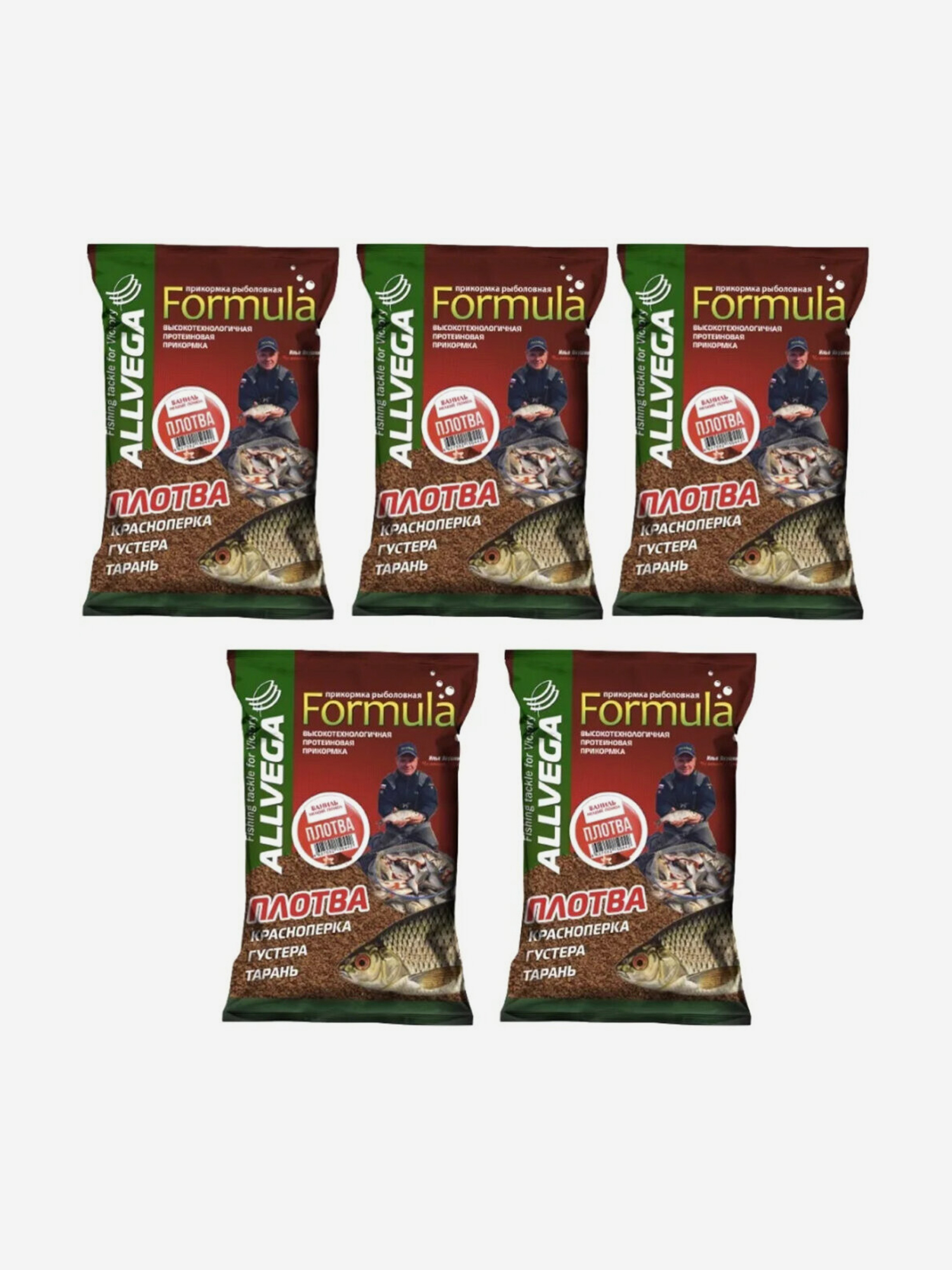 Прикормка ALLVEGA "Formula Gardon" 0,9кг (ПЛОТВА) 5 пакетов по 0,9 кг, Коричневый
Прикормка ALLVEGA "Formula Gardon" 0,9кг (ПЛОТВА) 5 пакетов по 0,9 кг, Коричневый