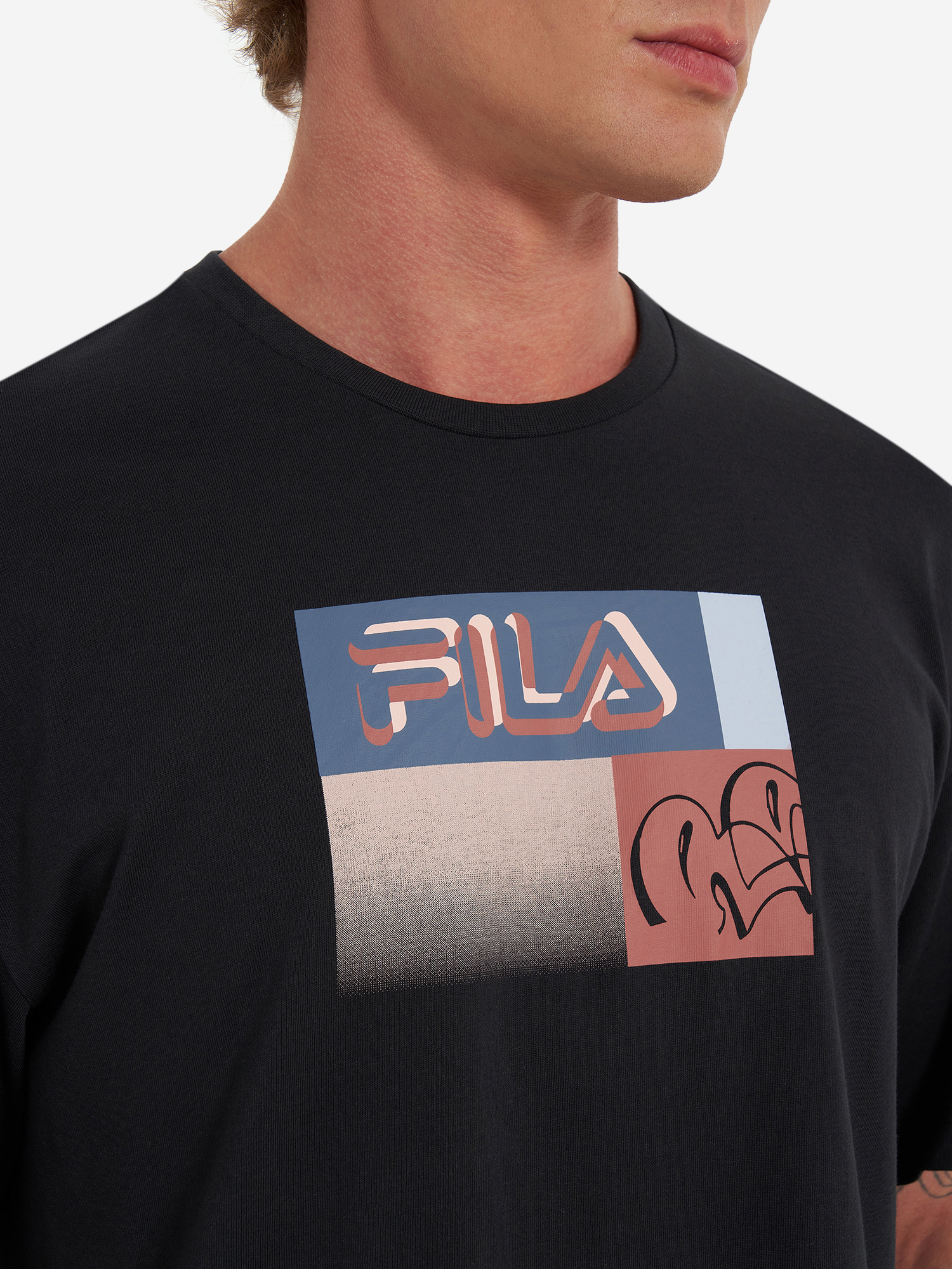 фото Футболка мужская fila, черный