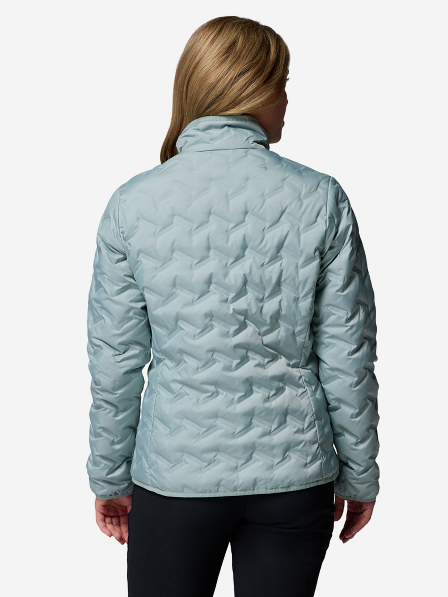 фото Пуховик женский columbia delta ridge ii down jacket, голубой