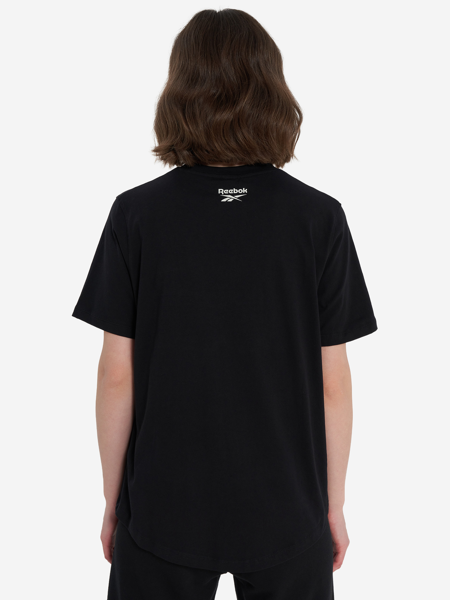 фото Футболка женская reebok brielle crew, черный