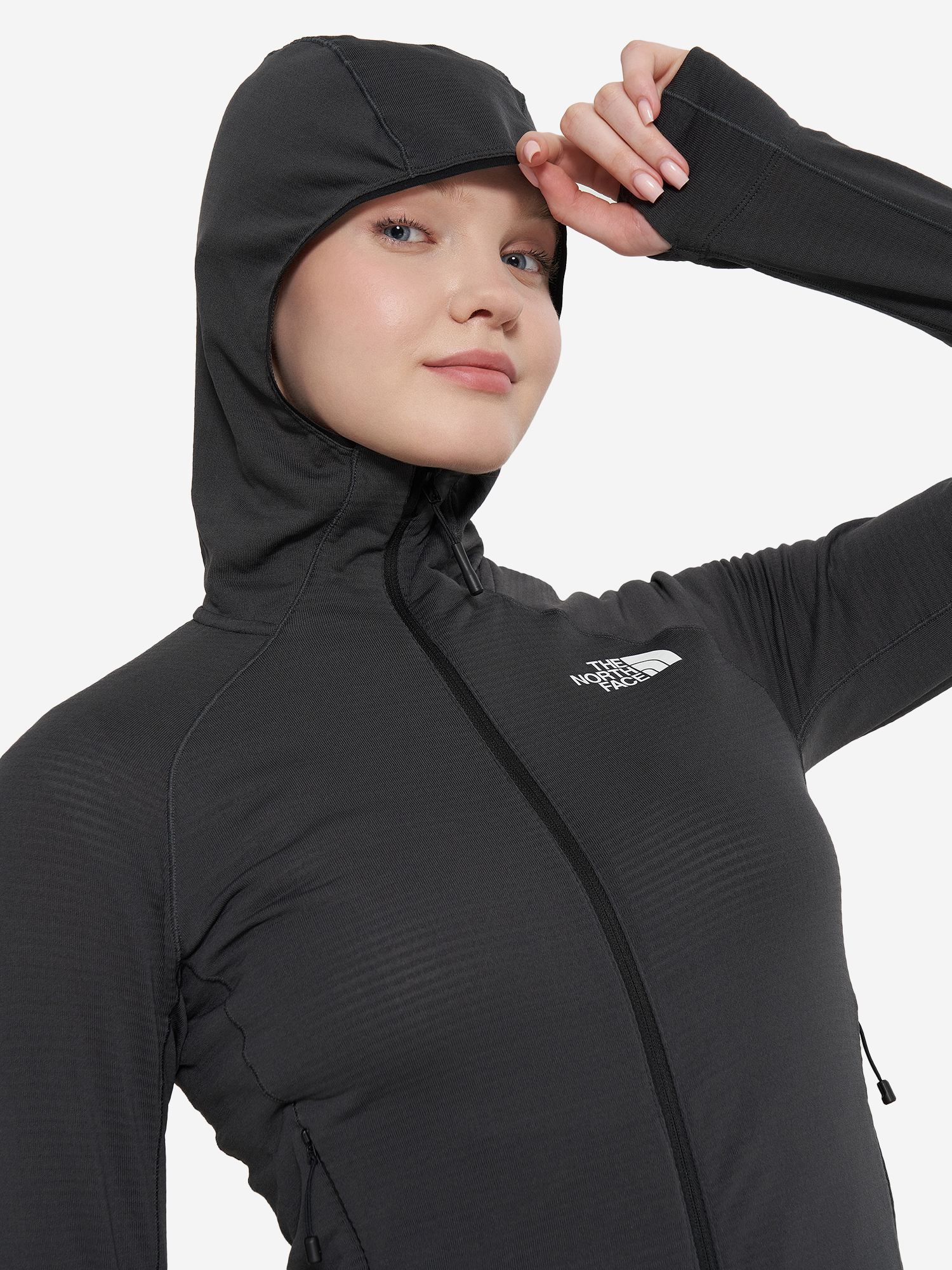 фото Толстовка женская the north face bolt polartec, серый