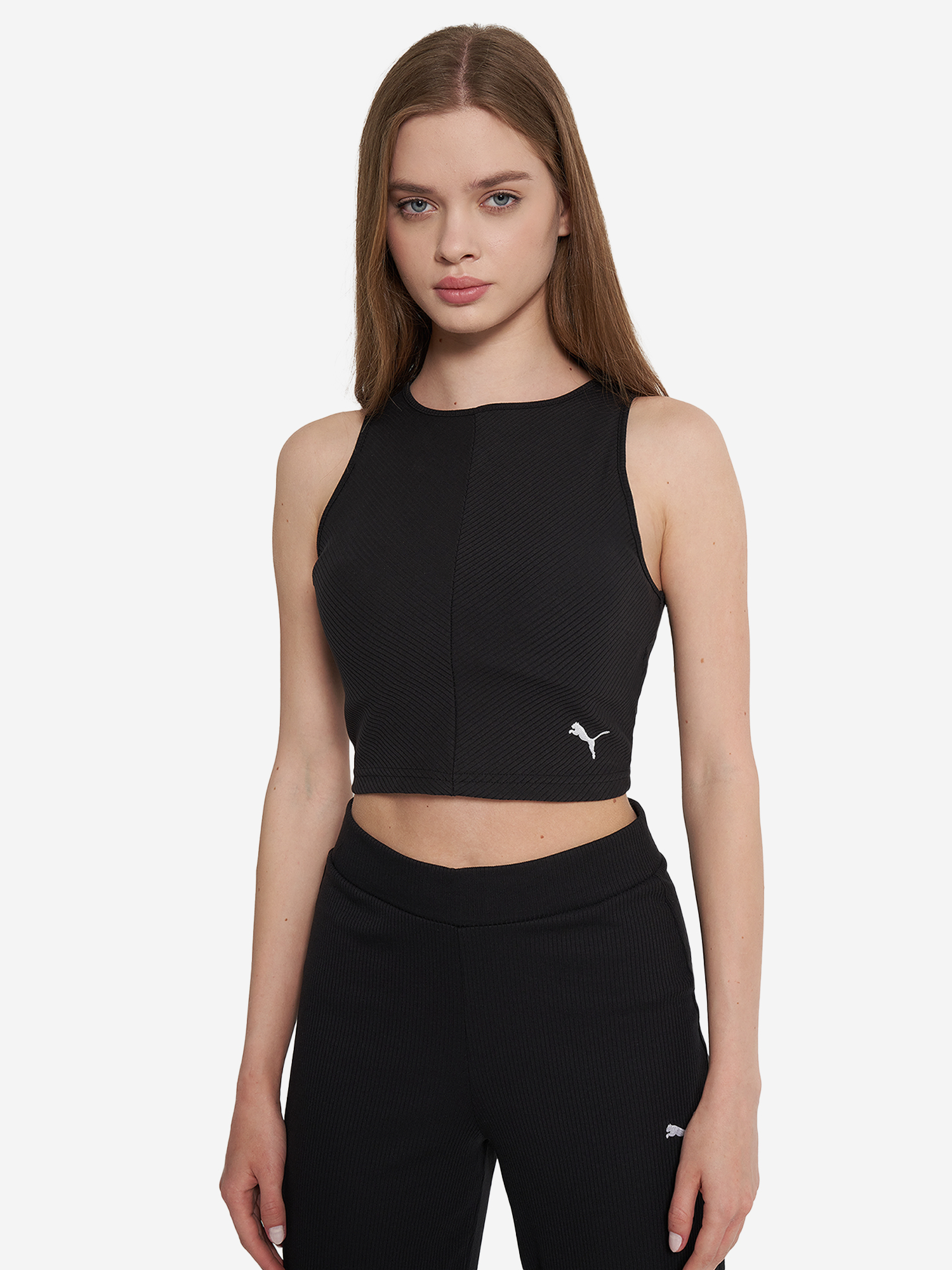 фото Майка женская puma wardrobe ess, черный