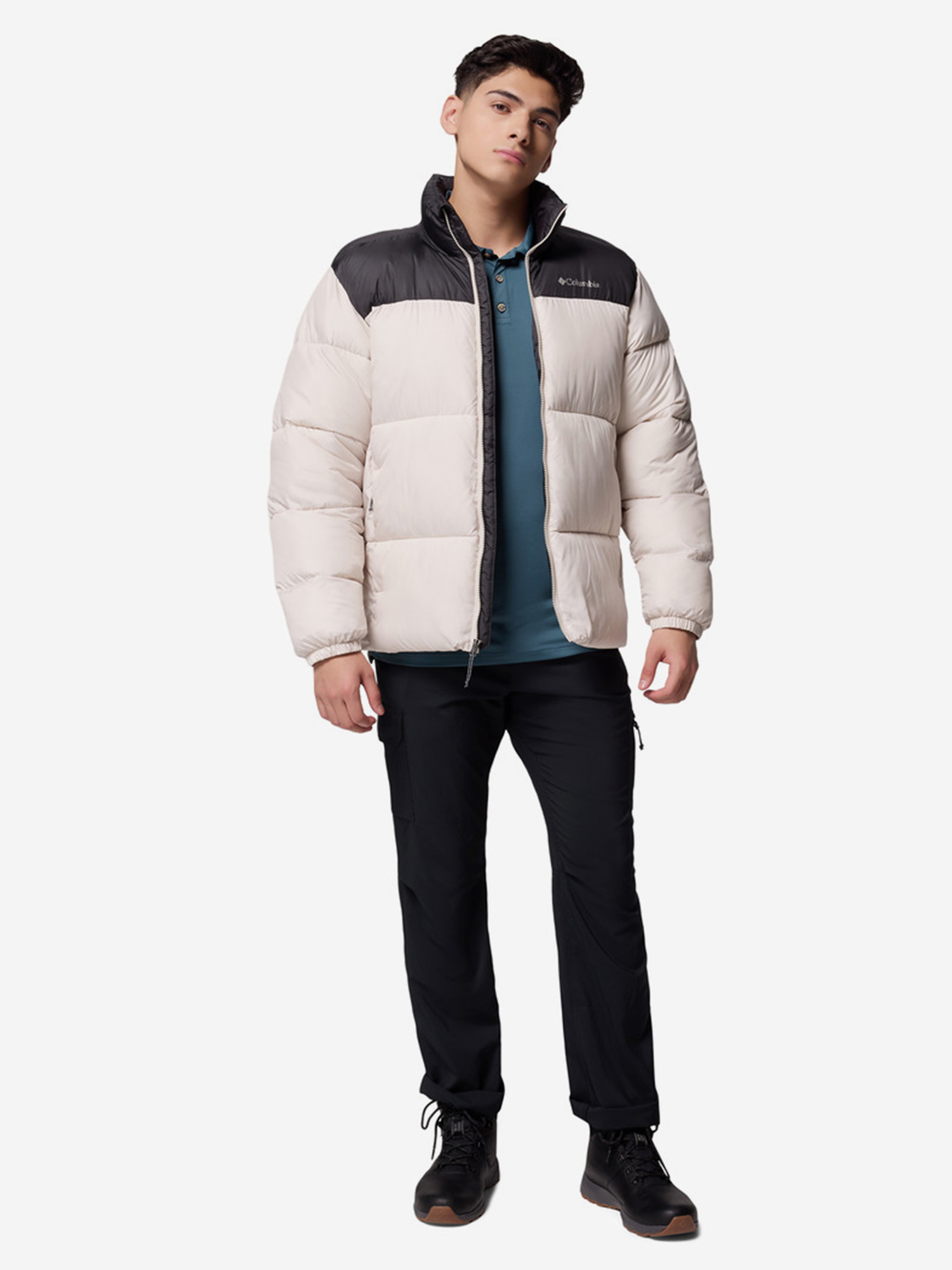 фото Пуховик мужской columbia puffect iii jacket, бежевый