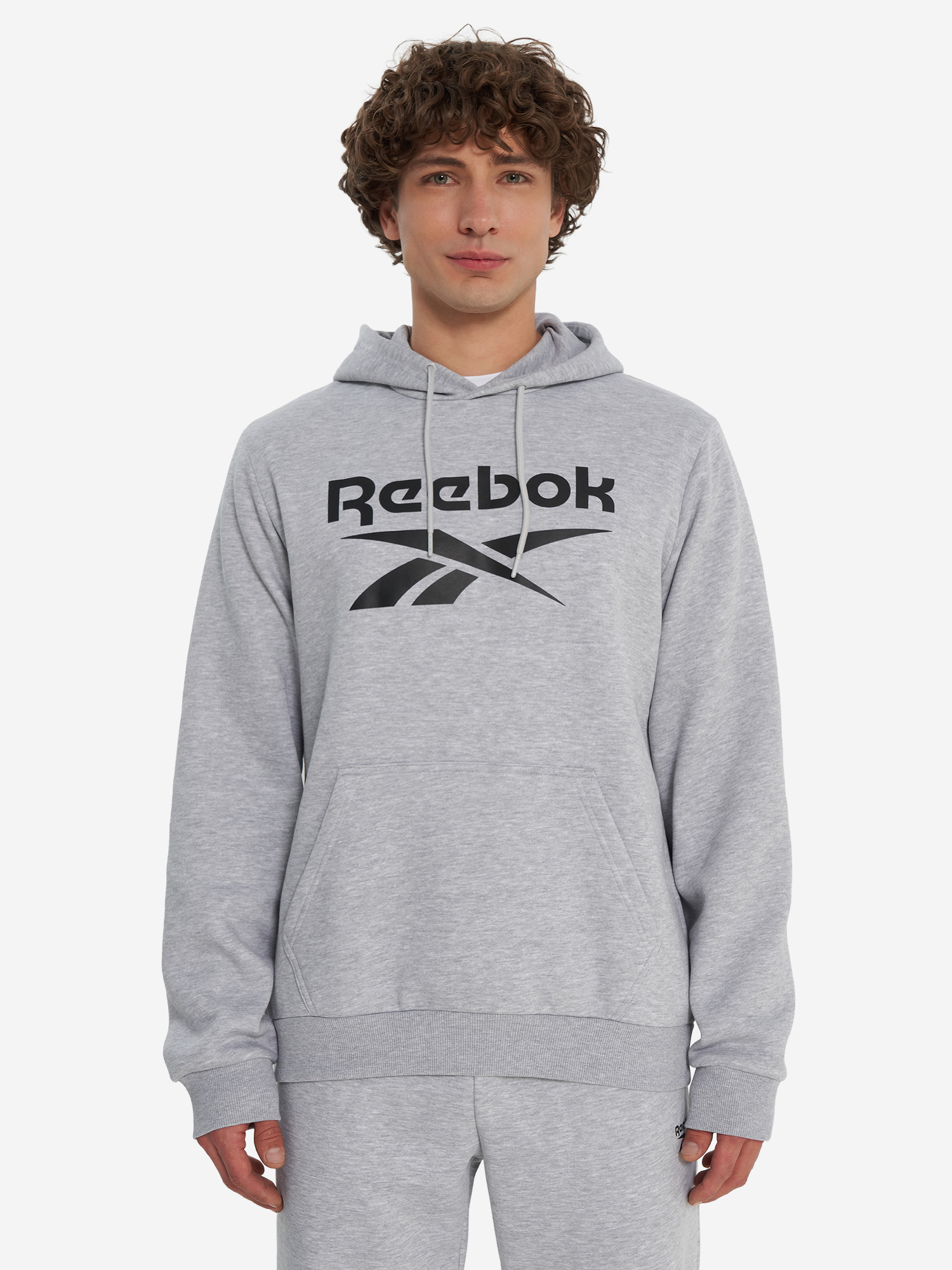 фото Худи мужское reebok victor, серый