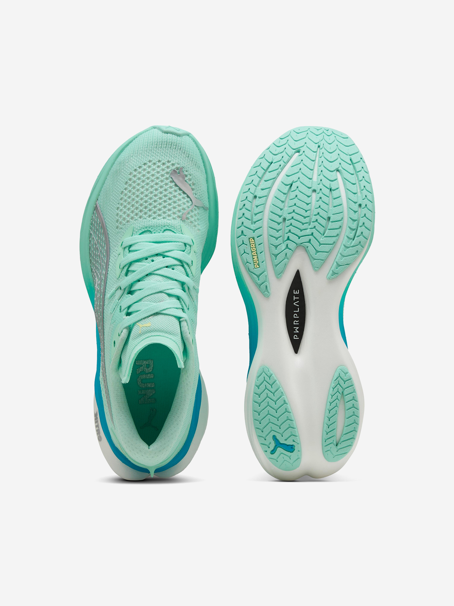 фото Кроссовки женские puma deviate nitro 3, зеленый