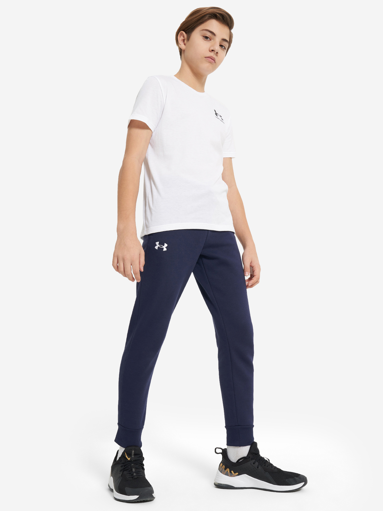 фото Брюки для мальчиков under armour rival, синий