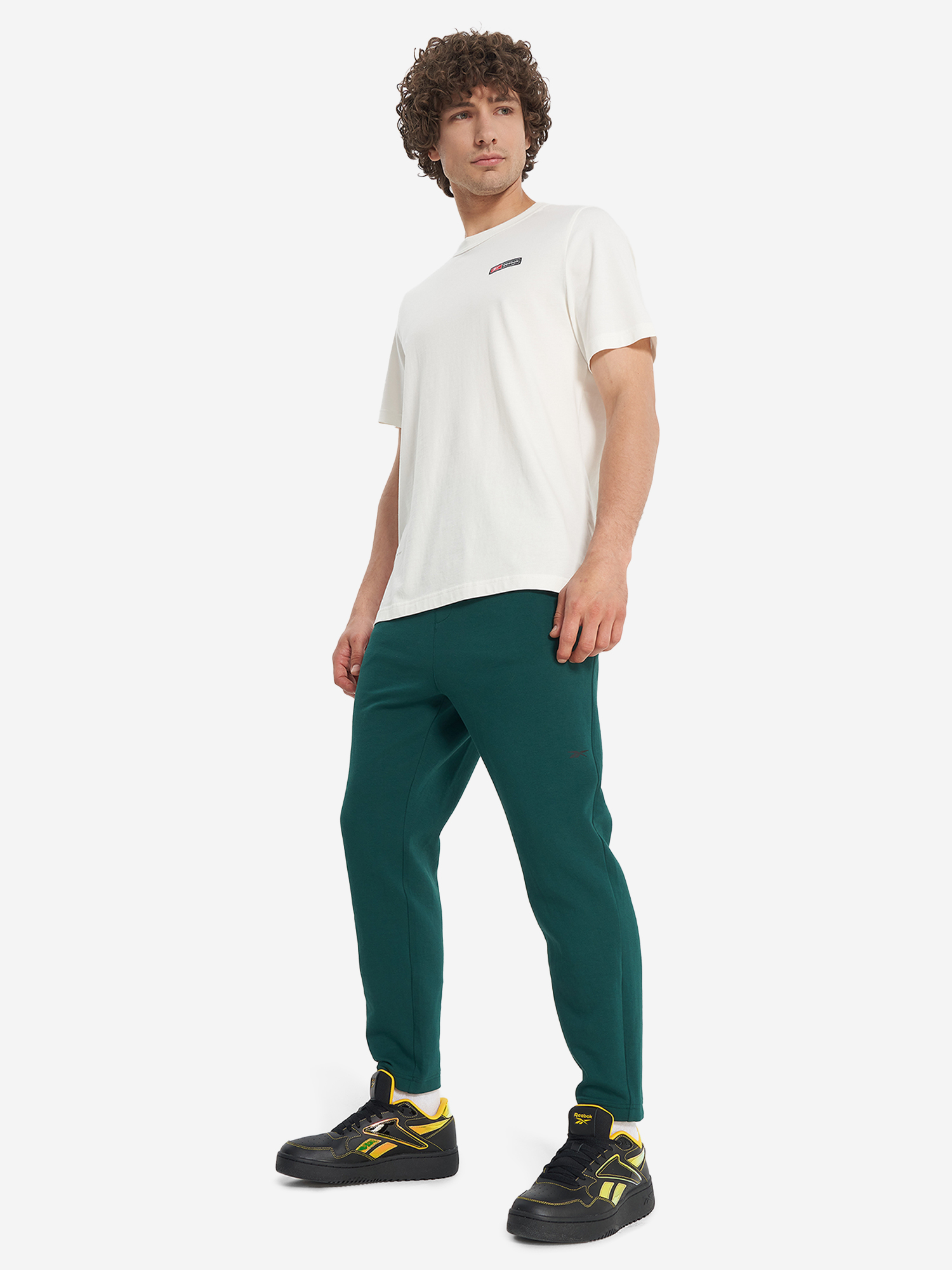 фото Брюки мужские reebok activ coll dreamblend, зеленый