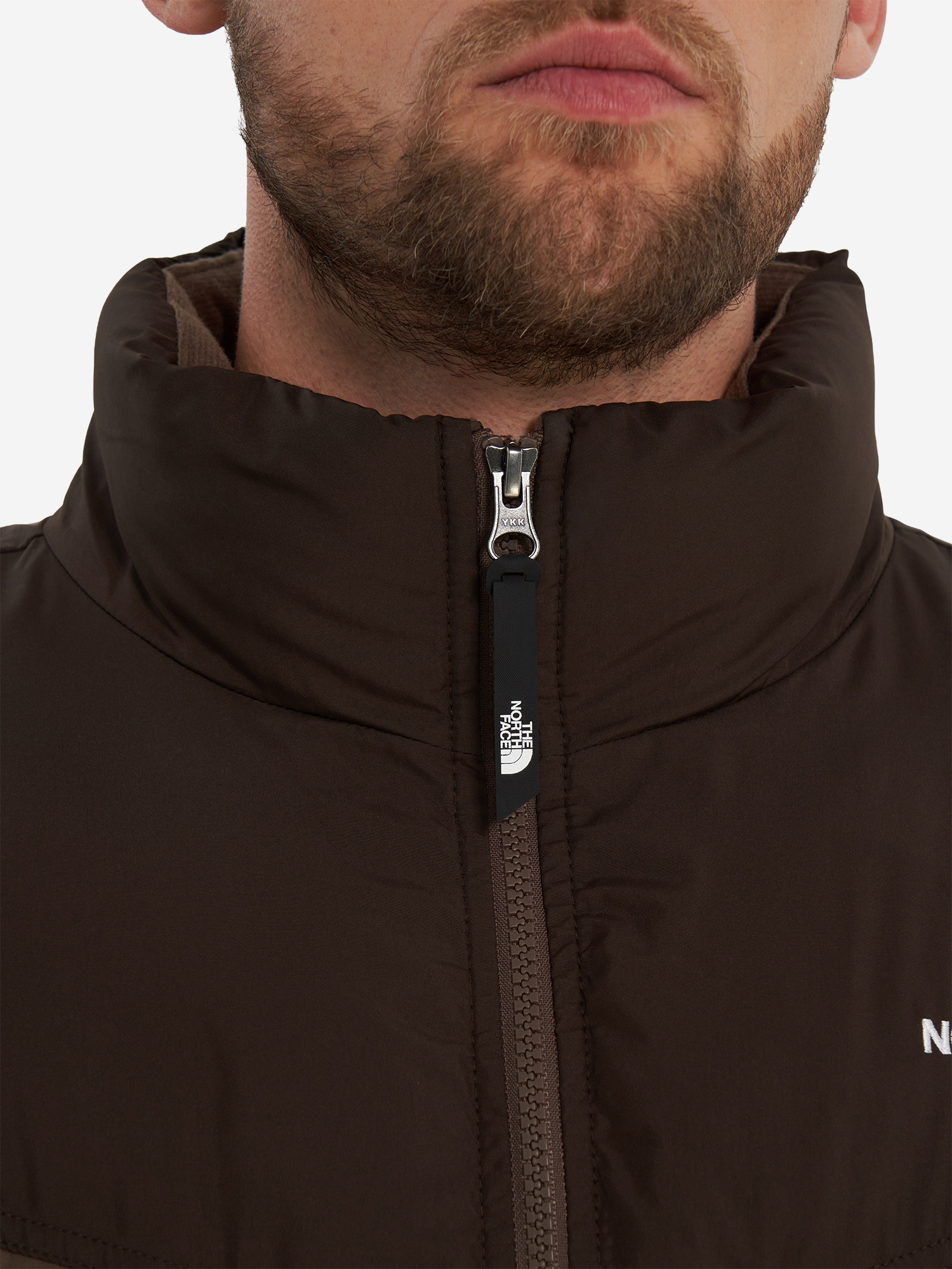 фото Куртка утепленная мужская the north face saikuru, коричневый