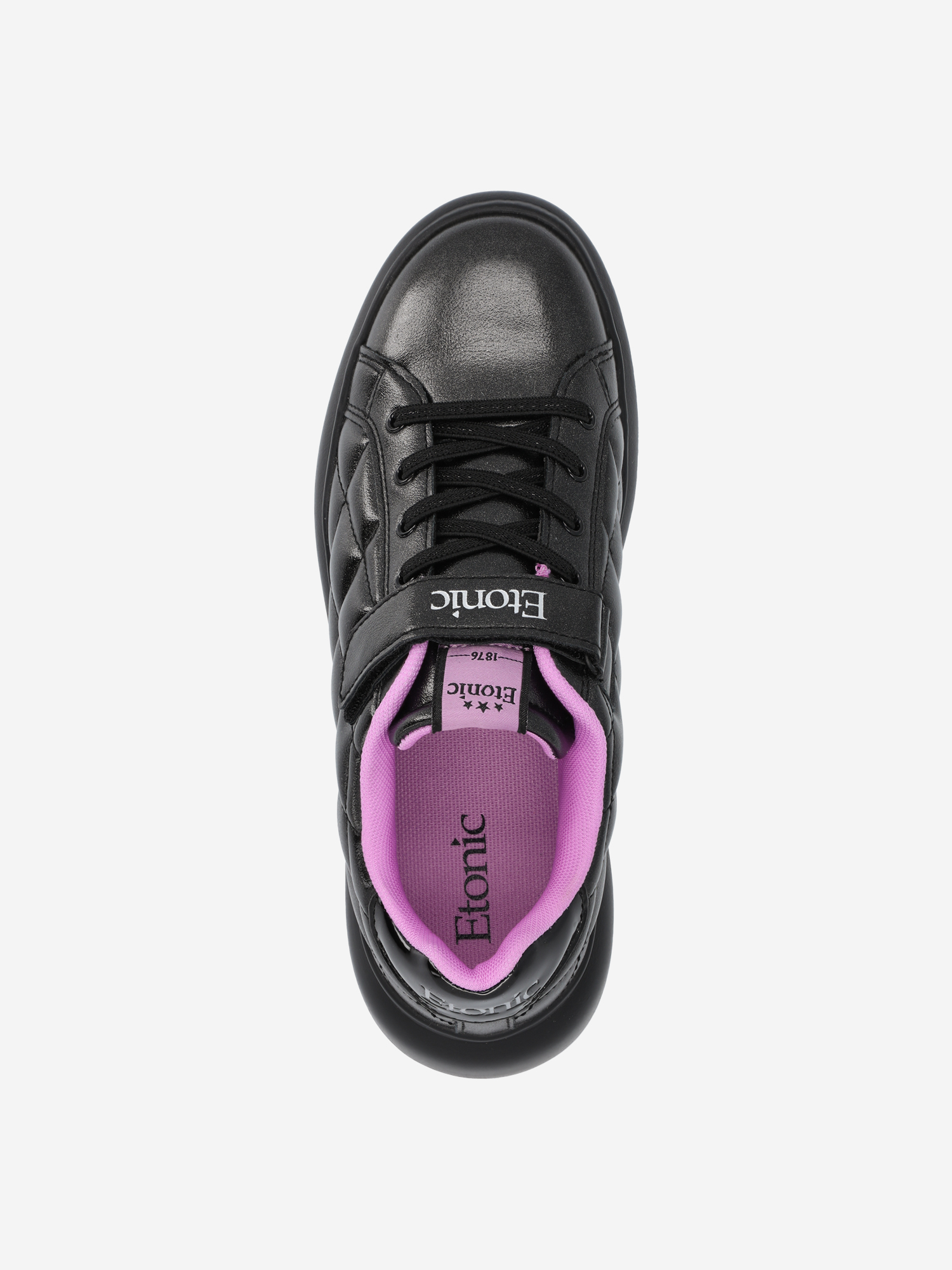 фото Кеды для девочек etonic ania pearlized, черный